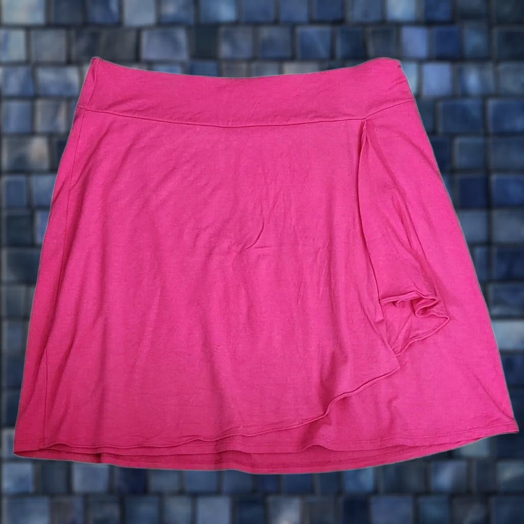 Tommy Bahama Tommy Bahama Skirt Womens L Solid Pink Viscose Spandex Jersey Knee Length Stretch Pencil Bareroga? Size L / US 10 / IT 46 - 1 Thumbnail
