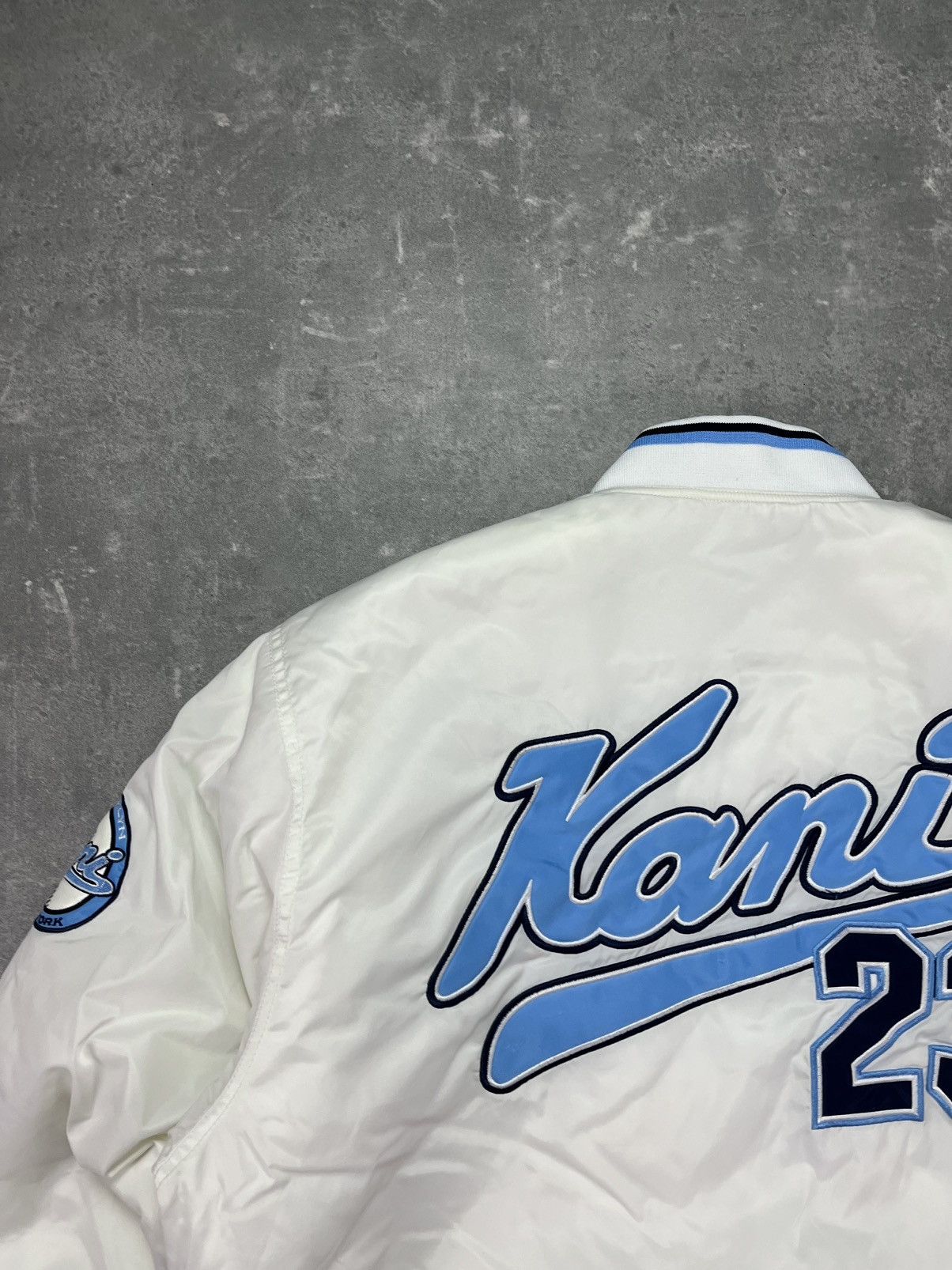 Karl Kani Vintage 90s Karl Kani Brooklyn 23 Varsity Bomber Jacket XXL Size US XL / EU 56 / 4 - 12 Thumbnail