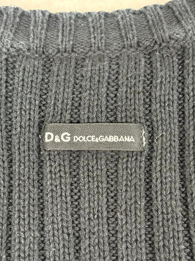 Dolce & Gabbana 2000s Dolce & Gabbana Navy Wool Sweater Size US S / EU 44-46 / 1 - 7 Thumbnail