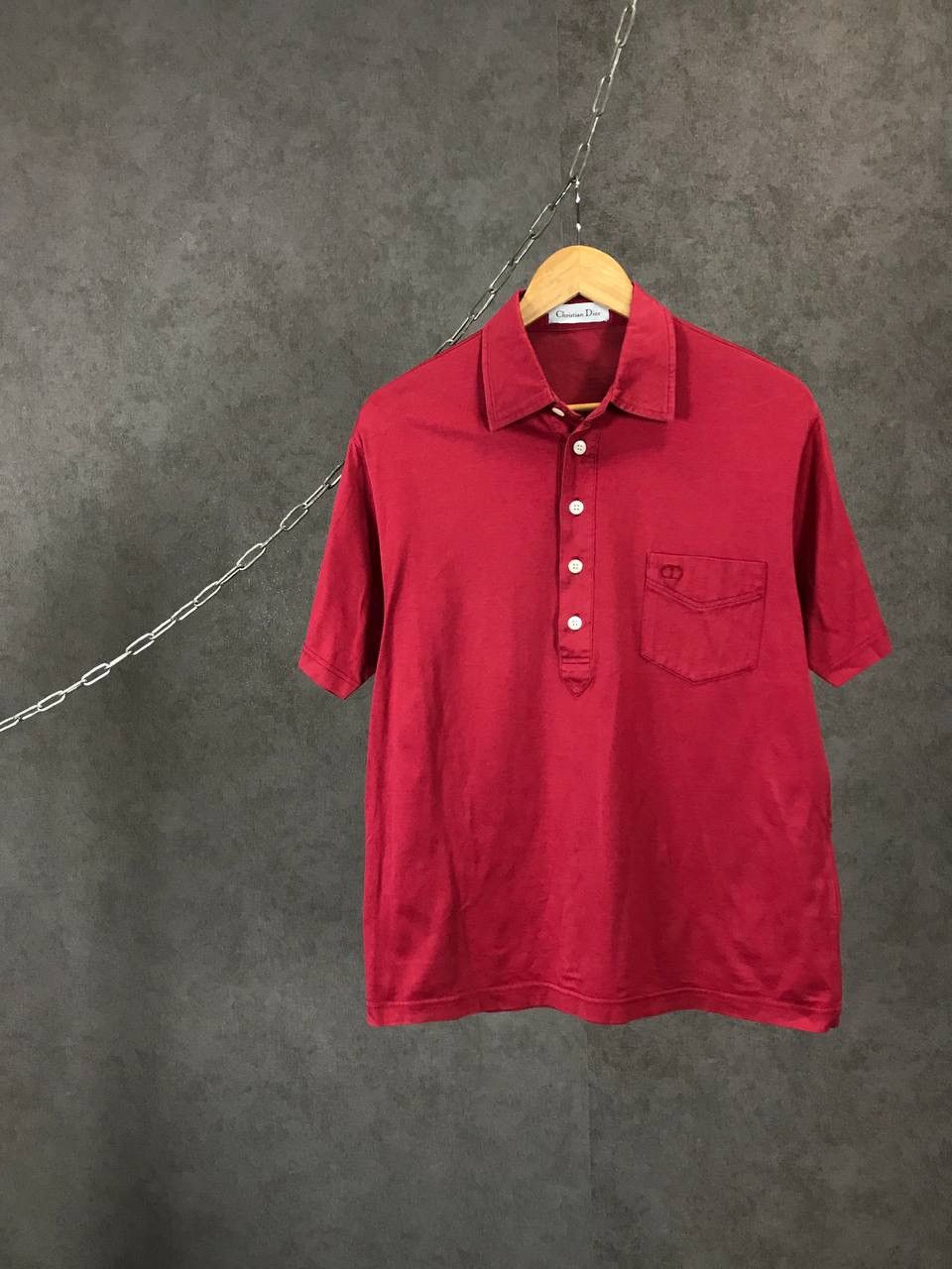Christian Dior Monsieur Christian Dior vintage logo luxury polo tee Size US M / EU 48-50 / 2 - 1 Thumbnail