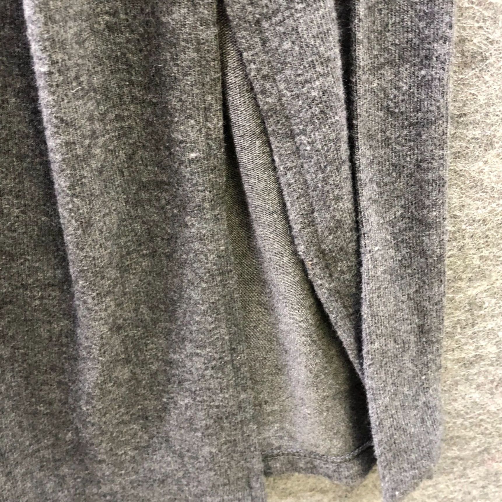 Loft LOFT Mock Neck Midi/Maxi Dress Womens M Gray Tie Waist Knit Side Slits Maxi Dress Womens M Gray Tie Waist Knit Side Slits Size M / US 6-8 / IT 42-44 - 5 Thumbnail