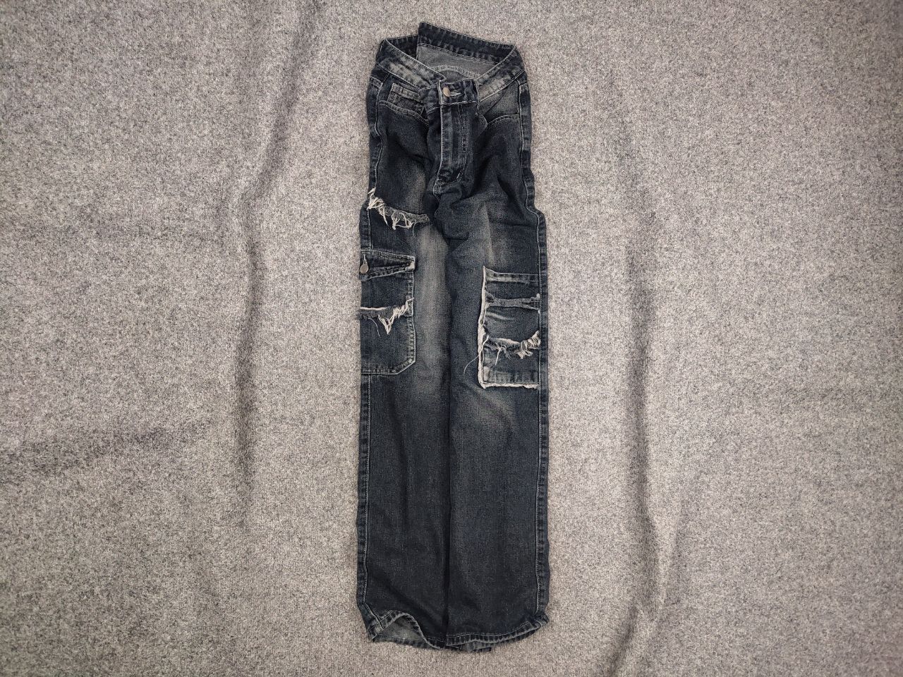 If Six Was Nine Vtg Japan If six was nine l.g.b Style Cargo Denim Jeans Size US 32 / EU 48 - 2 Thumbnail