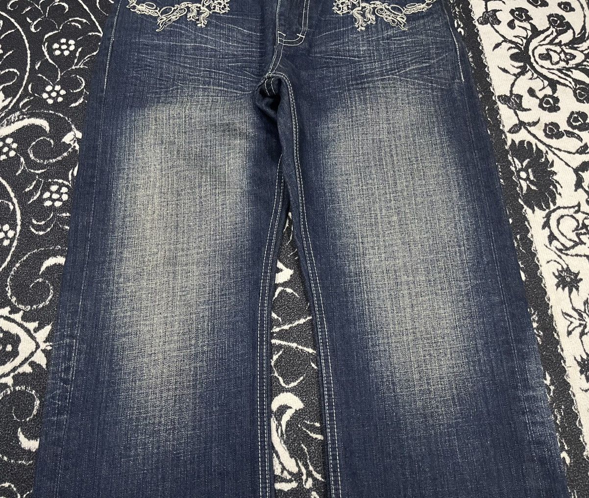 Karl Kani 90s KARL KANI STRAIGHT CUT EMBROIDERED JEANS Size US 31 - 5 Thumbnail