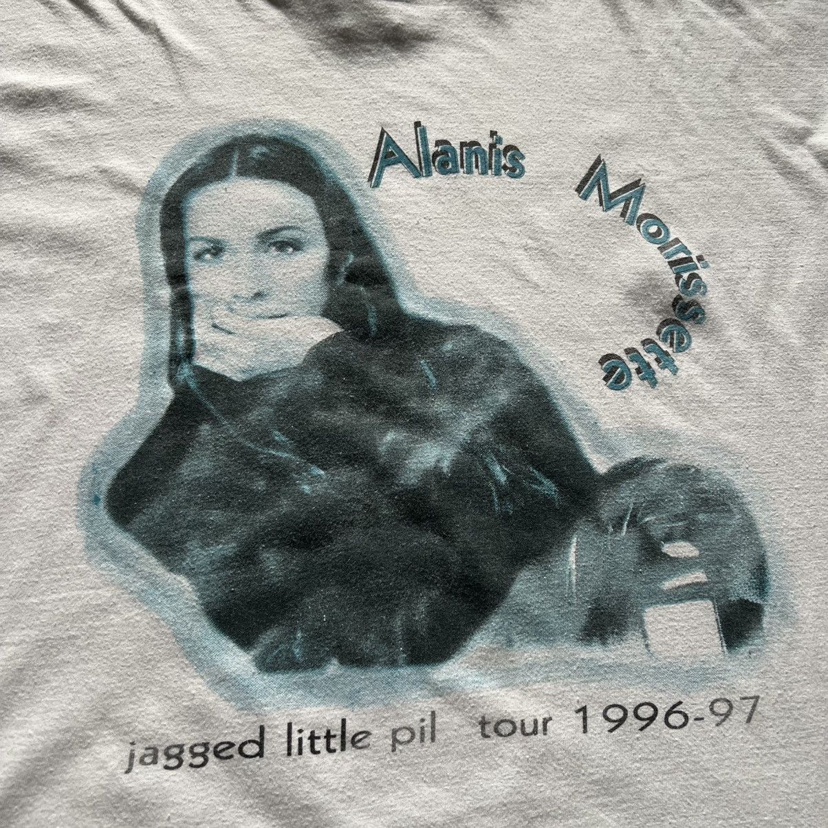Band Tees 1996 Alanis Morissette Jagged Little Pill Tour Tee Shirt Size US XL / EU 56 / 4 - 4 Thumbnail