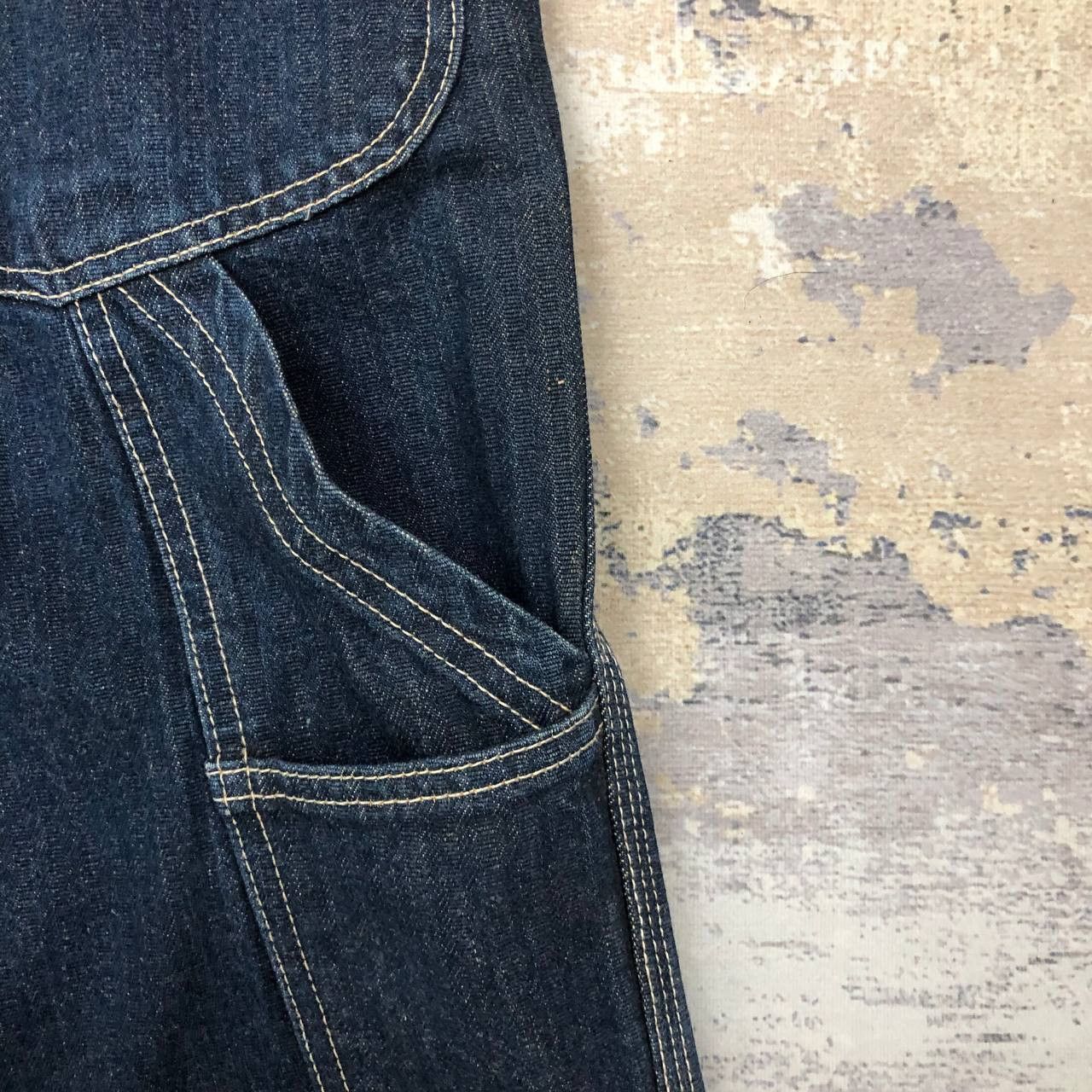 Vintage P54 VTG SALTY DOG x UNION MADE BAGGY CARPENTER JEANS Size US 31 - 6 Thumbnail