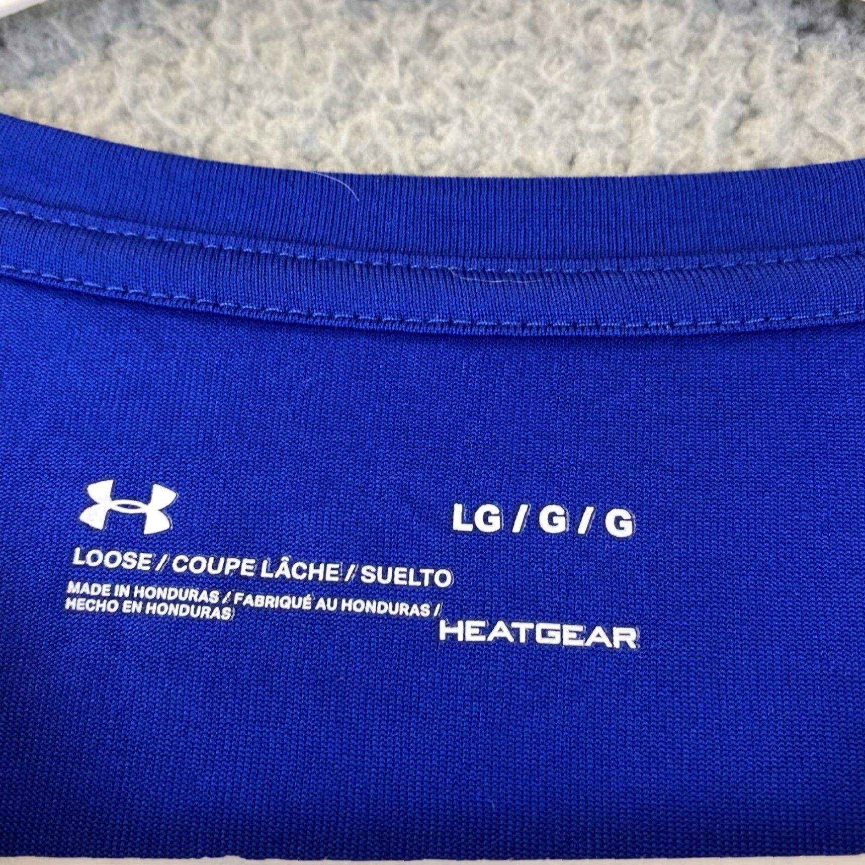 Under Armour Under Armour T-Shirt Spartans Dry Fit Blue L Large Men Crewneck Short Sleeve Regular Size US L / EU 52-54 / 3 - 4 Thumbnail