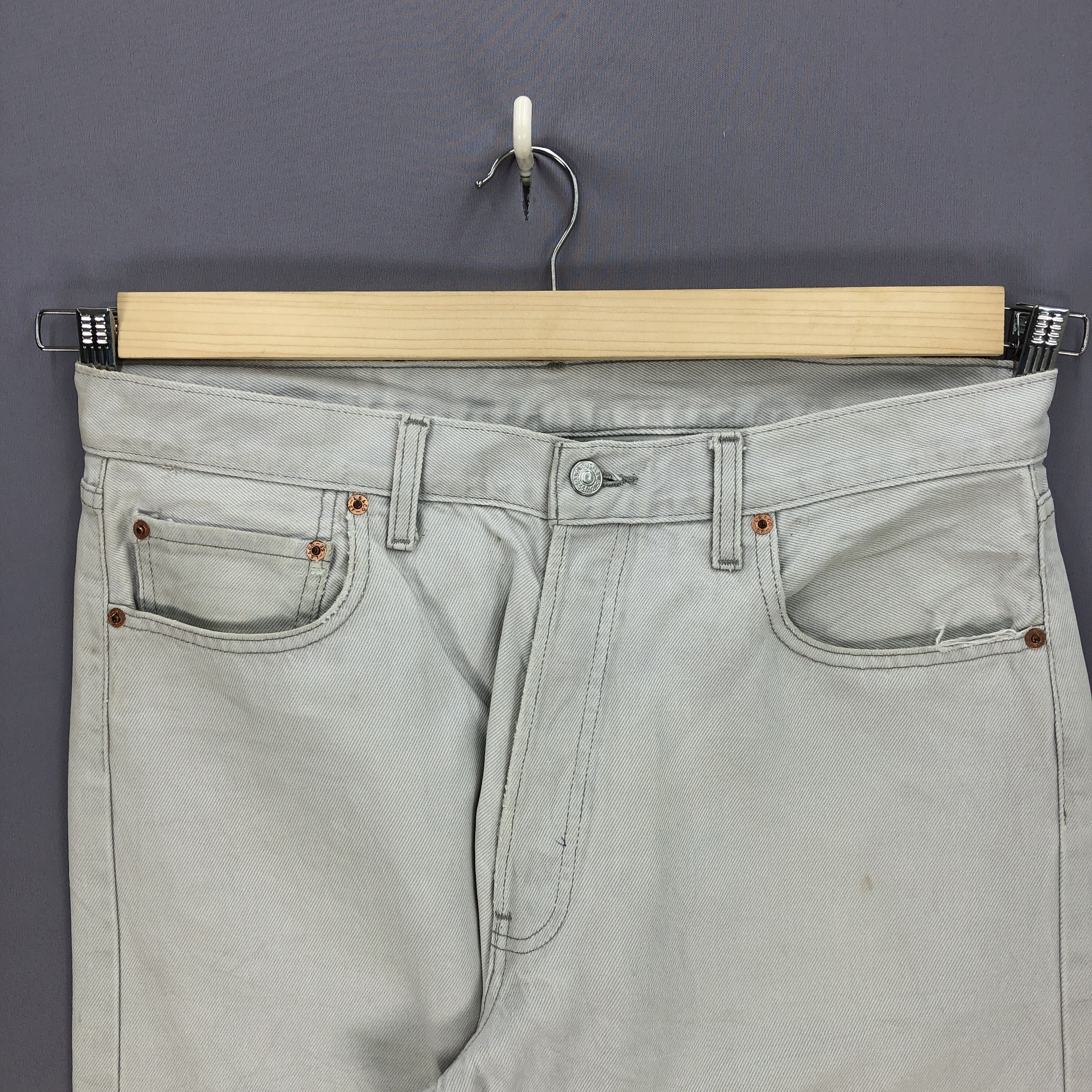 Levi's Vintage Levis 501 Jeans Flare White Button Up Denim Size US 34 / EU 50 - 5 Thumbnail