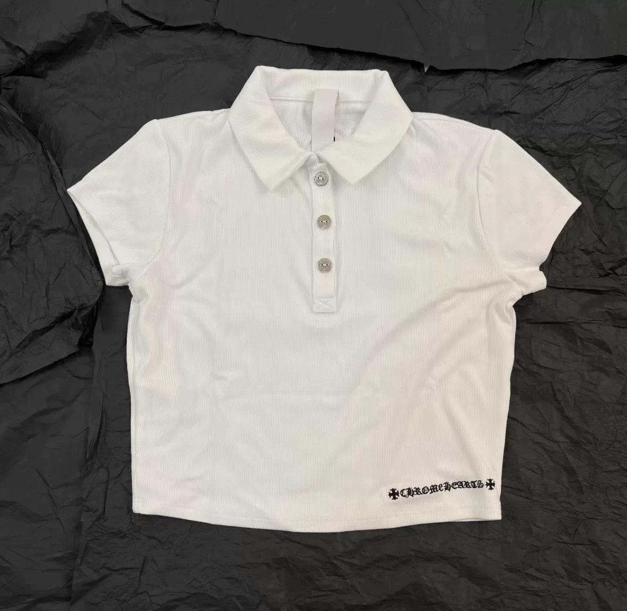 Chrome Hearts Chrome Hearts Embroidered Cropped Multi T-Shirt XL Women Size XL / US 12-14 / IT 48-50 - 1 Thumbnail