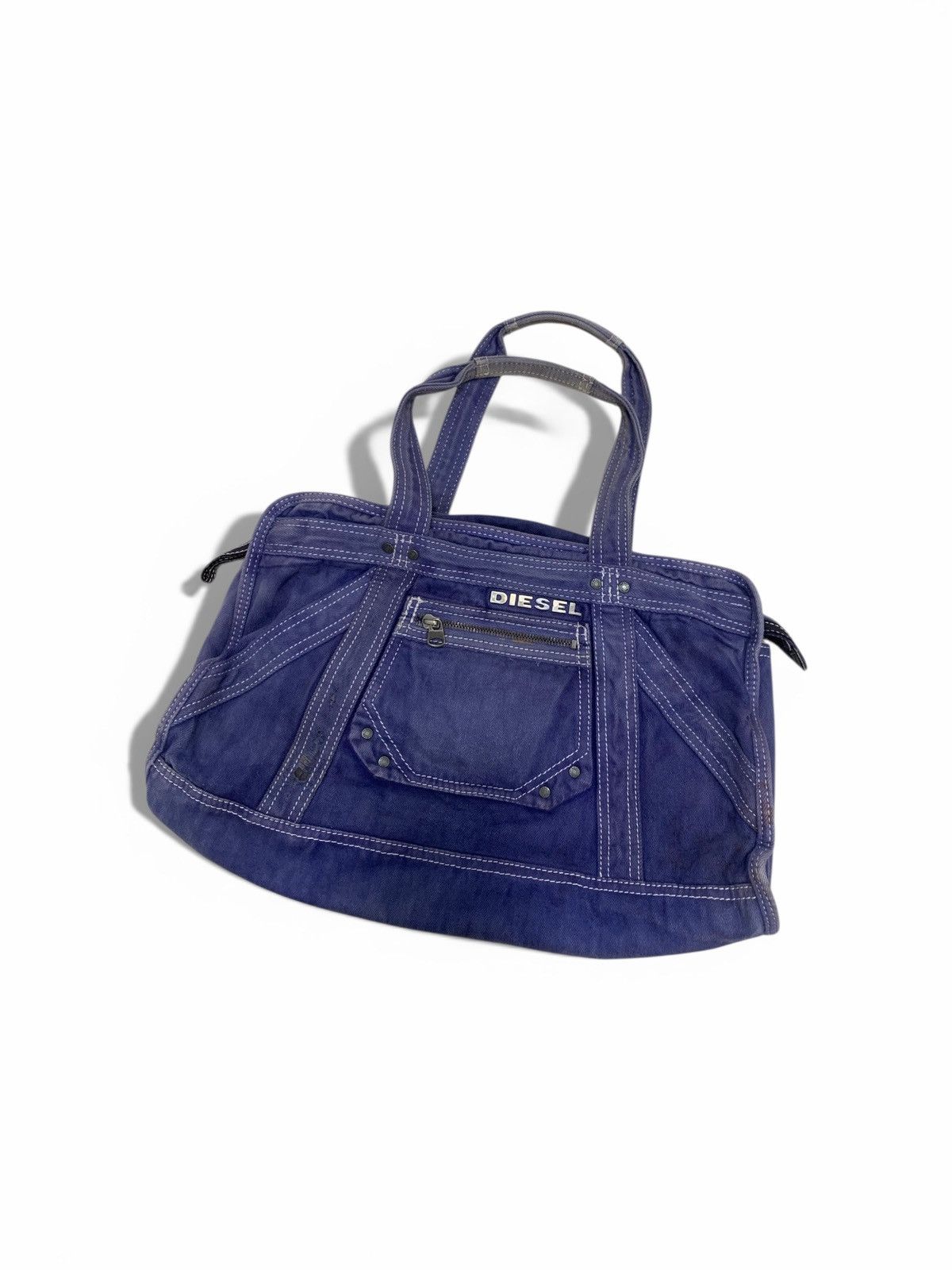 Diesel Vintage Diesel Blue Denim Duffel Bag Avant Garde Japanese Size ONE SIZE - 1 Thumbnail
