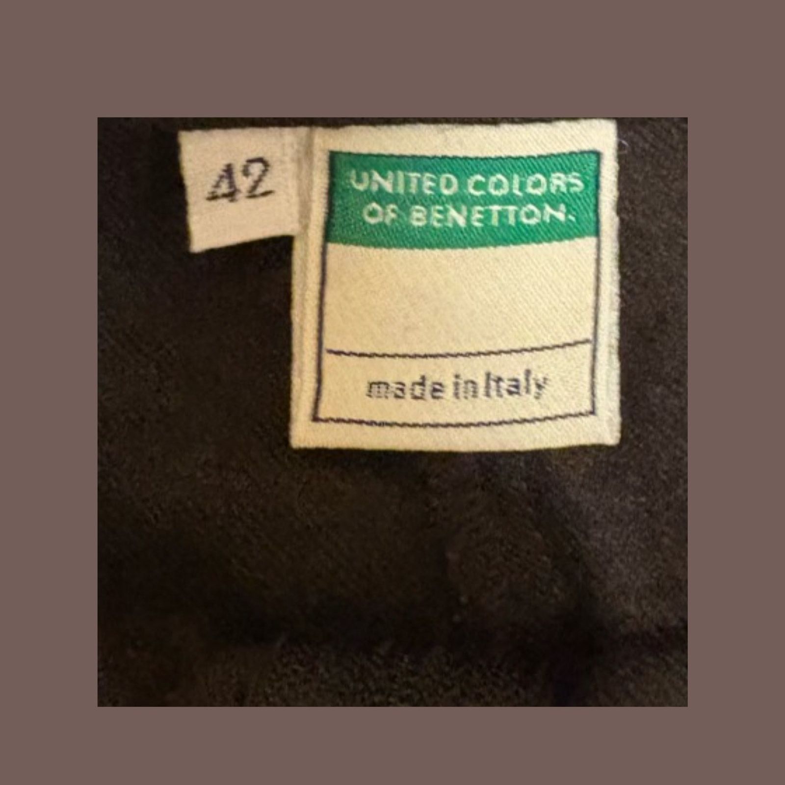 United Colors Of Benetton VTG Wool Skort | Benetton Brown Italy | 90s Academia Size 26" / US 2 / IT 38 - 5 Thumbnail