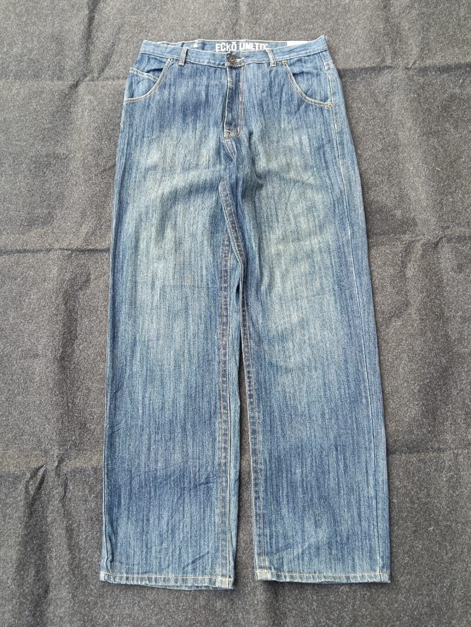 Ecko Unltd. 🔥 ECKO UNLTD Baggy Jeans Y2K Streetwear Vibes 🔥 Size US 35 - 2 Thumbnail