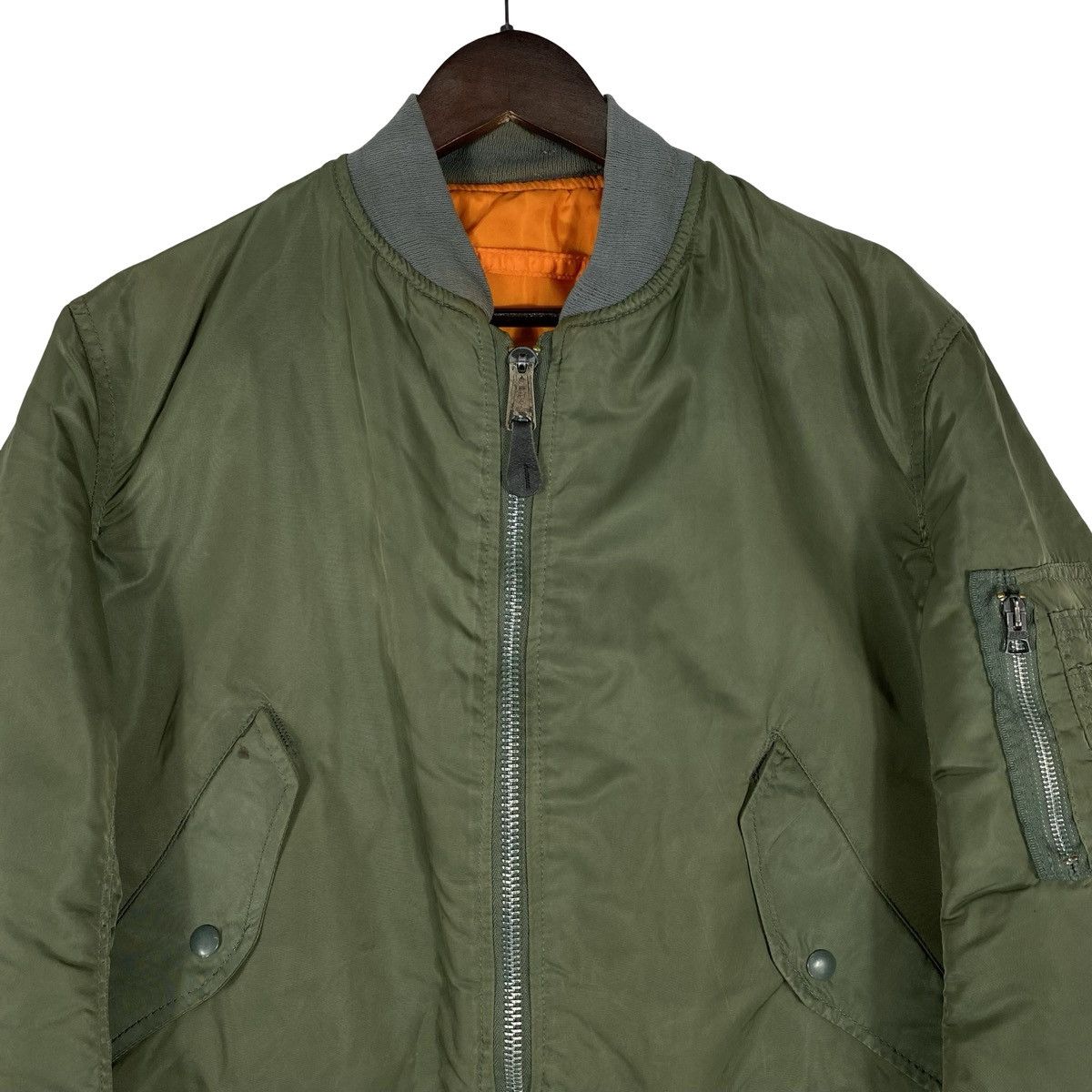 Alpha Industries Vintage Alpha Industries MA-1 Bomber Jacket Reversible Size US M / EU 48-50 / 2 - 4 Thumbnail