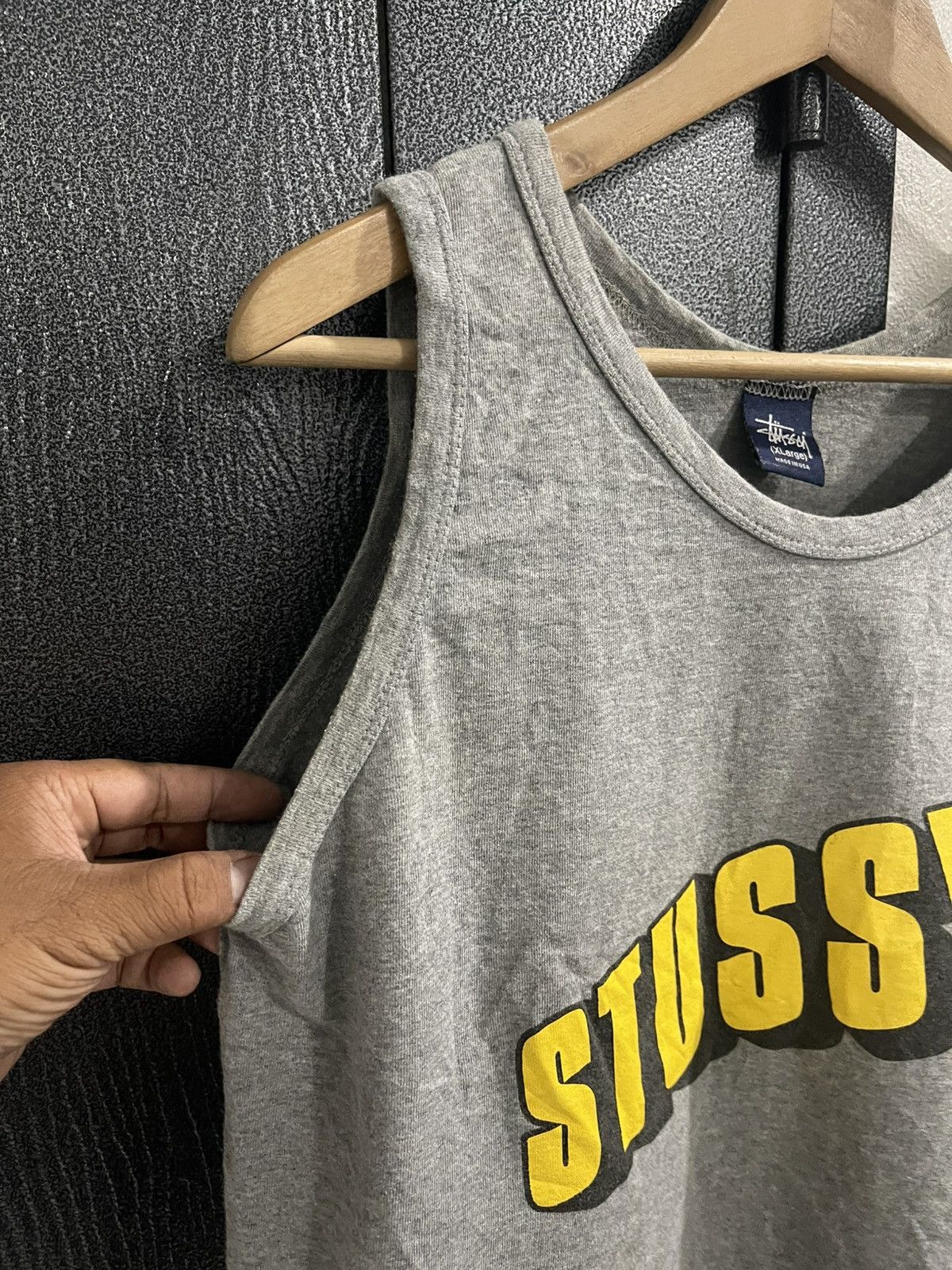 Stussy Vintage Stussy Big Logo Sleeveless Size US XL / EU 56 / 4 - 9 Thumbnail