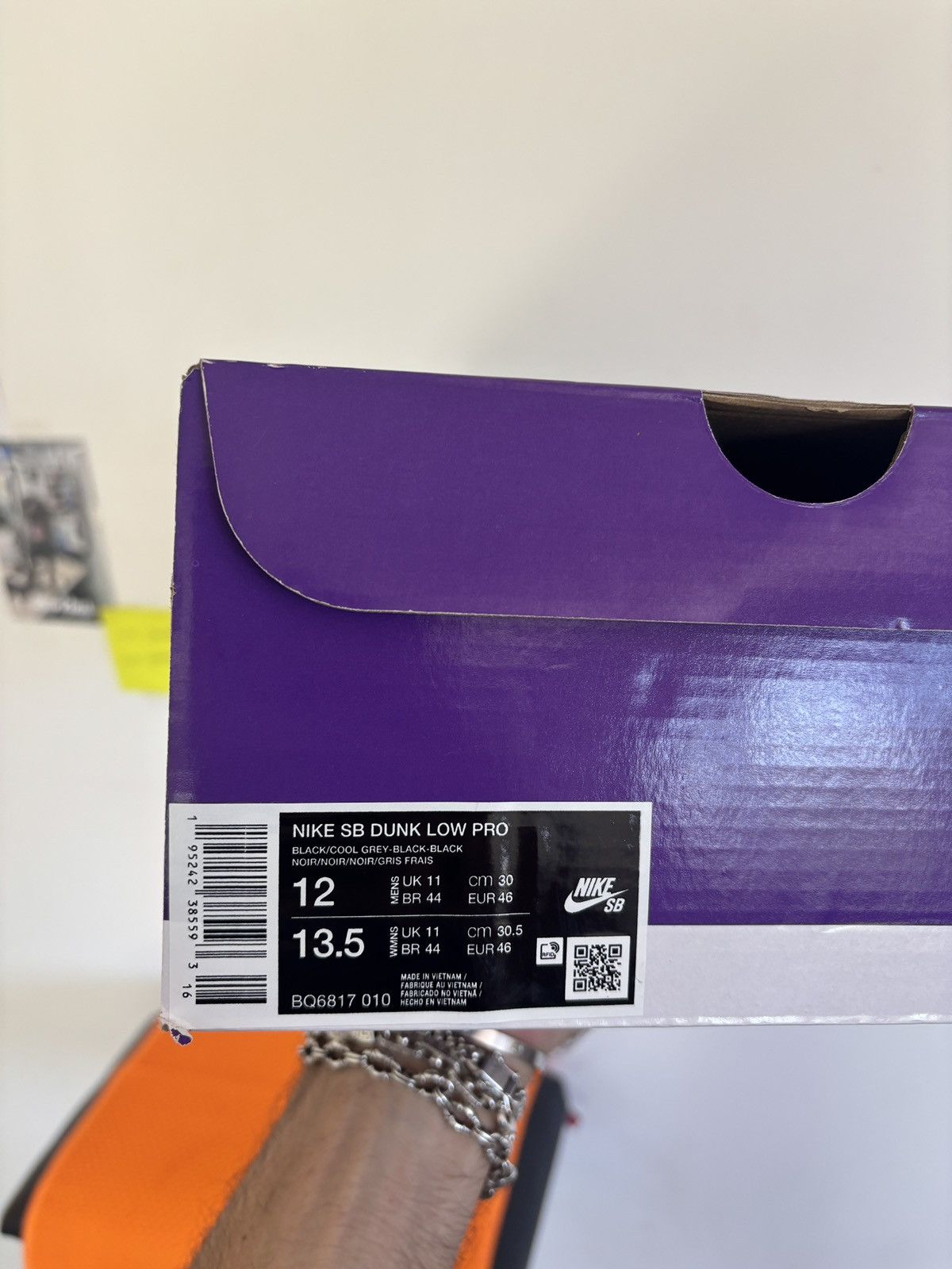 Nike Nike SB Dunk Low Fog Black Size US 12 / EU 45 - 10 Thumbnail