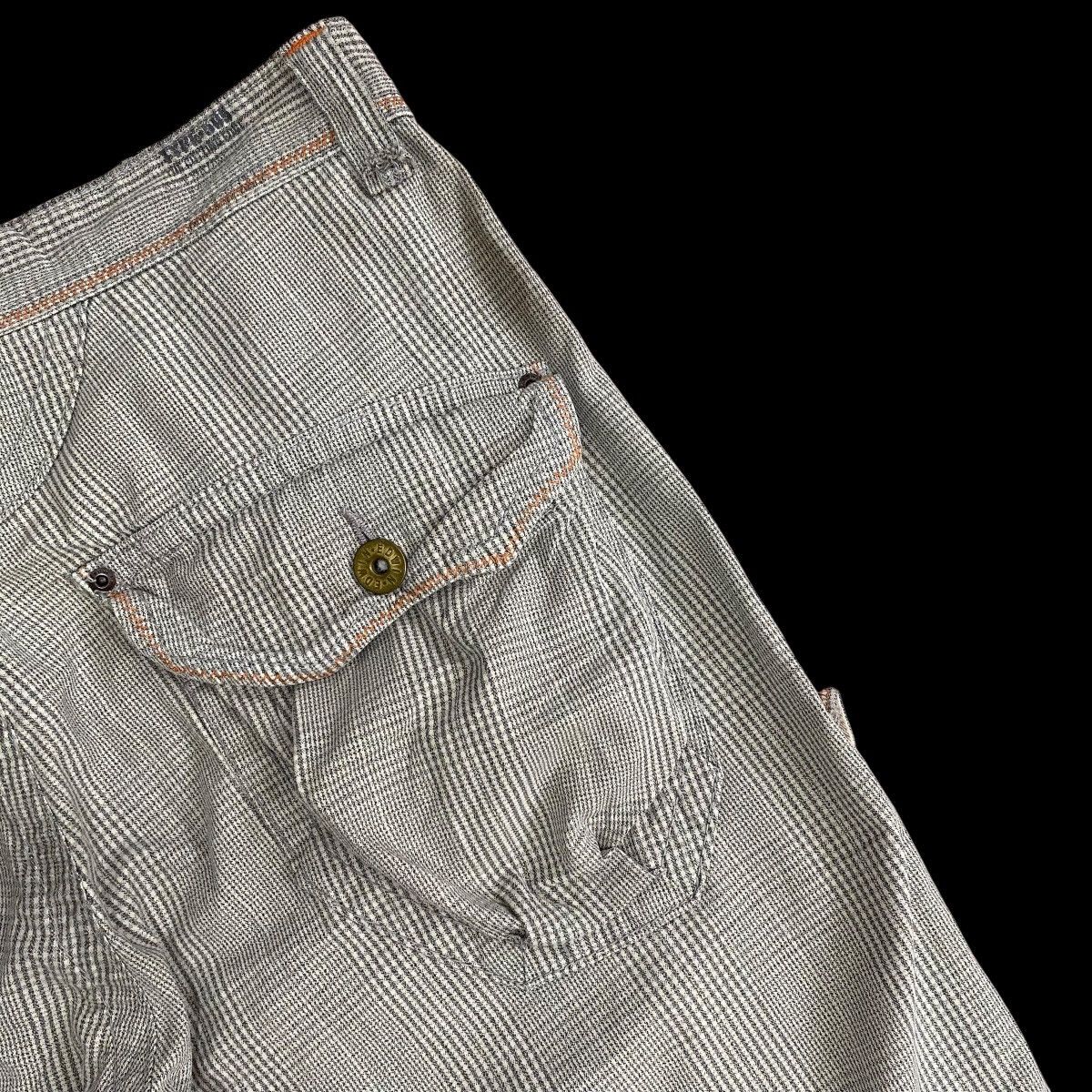 Edwin × Japanese Brand Edwin 505 Khaki Bondage Cargo Punk Flared Pants Size US 35 - 9 Thumbnail
