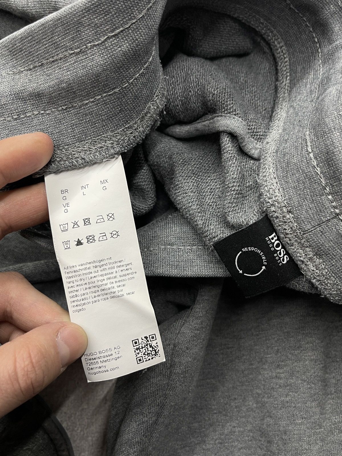 Hugo Boss Mens Hugo Boss Sestart Sweatpants Grey Size L Size US 34 / EU 50 - 7 Thumbnail