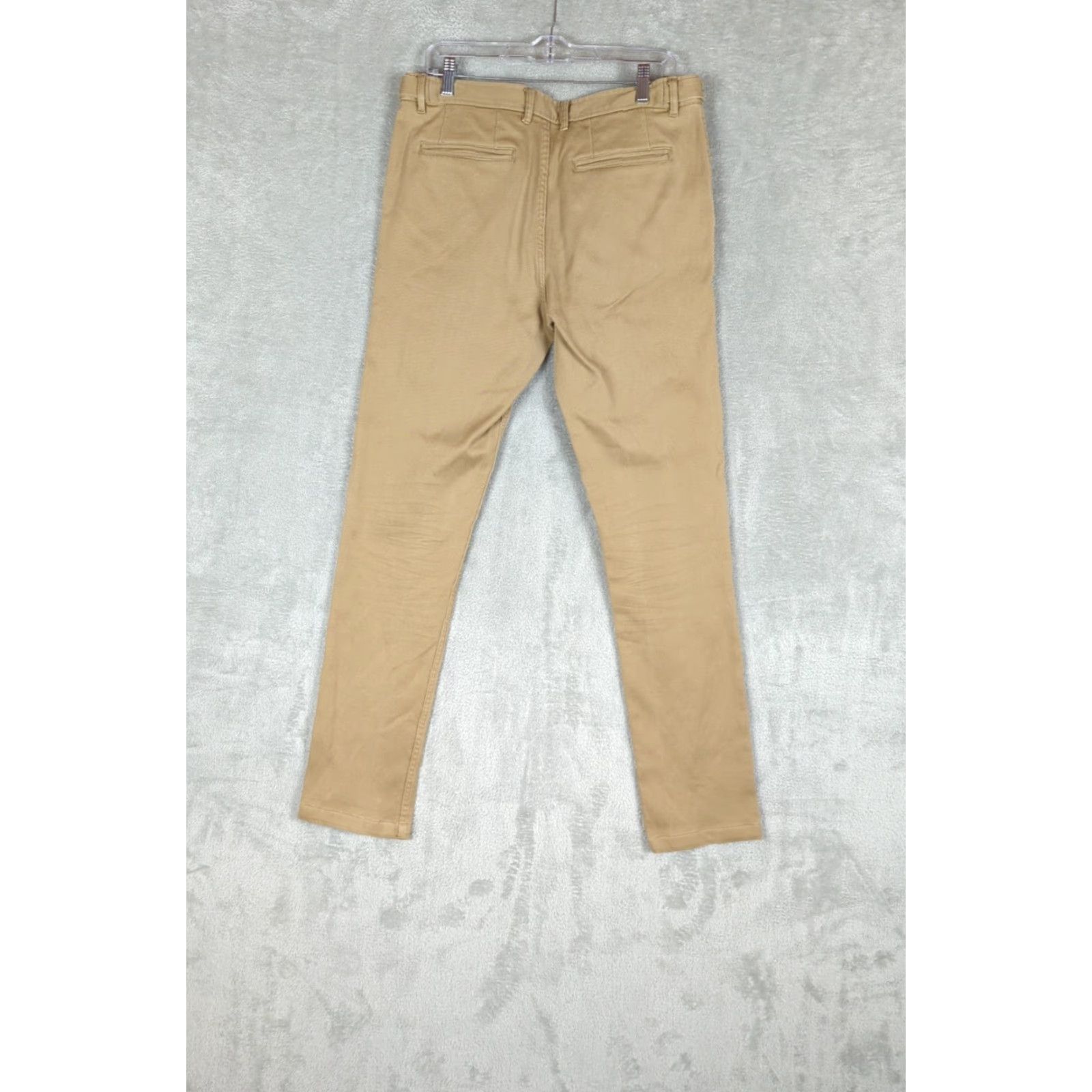 Corridor Corridor NYC Pants 34 Regular Khaki Sturdy Corded Cotton Twill Trousers Flat Front 5-Pocket Mens Regular Straight 34x33 Tan Size US 34 / EU 50 - 4 Thumbnail