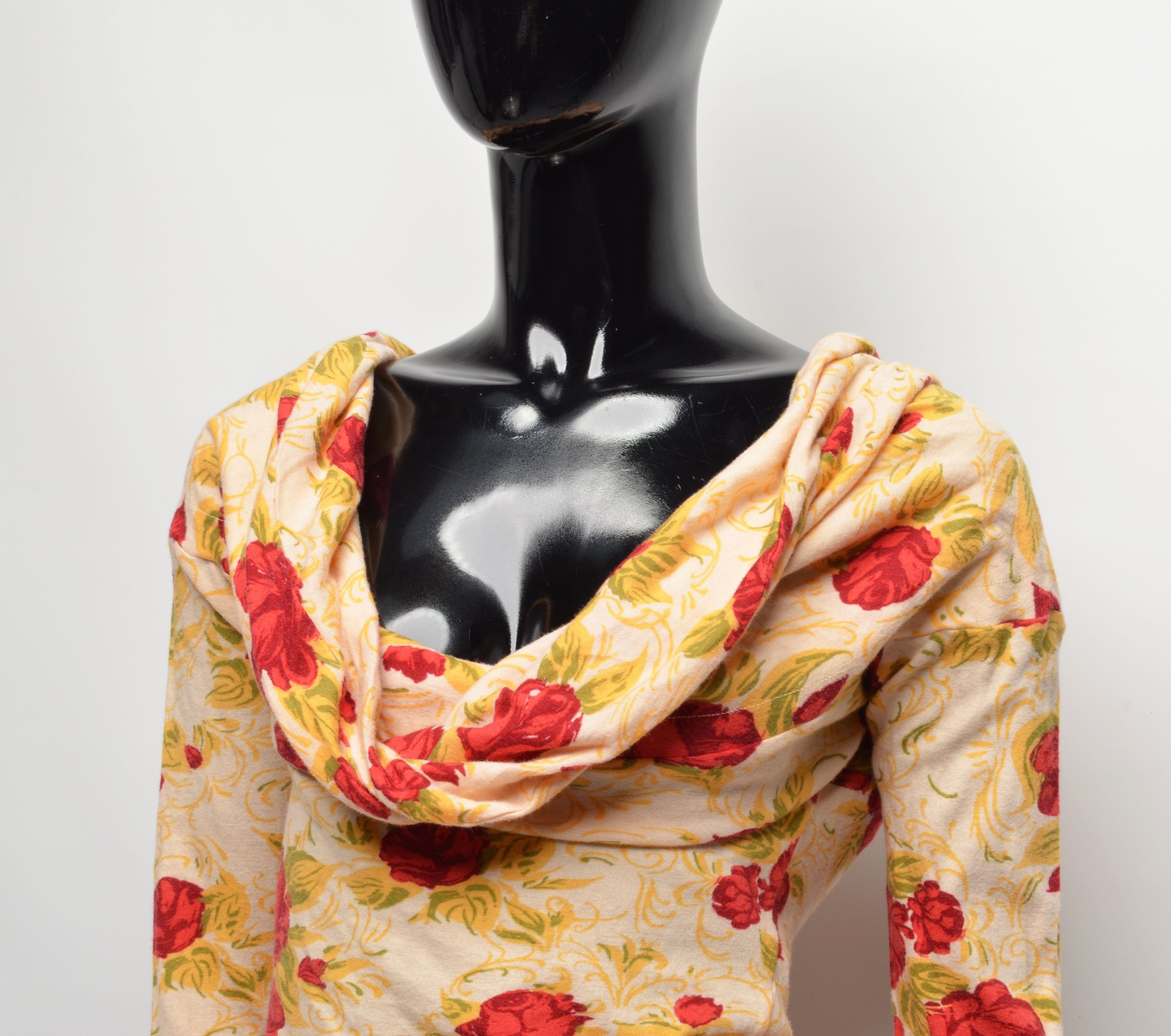 Diesel × Vintage Vintage Diesel Y2K Fairy Floral Cowl Neck Long Sleeve Top Size M / US 6-8 / IT 42-44 - 6 Thumbnail