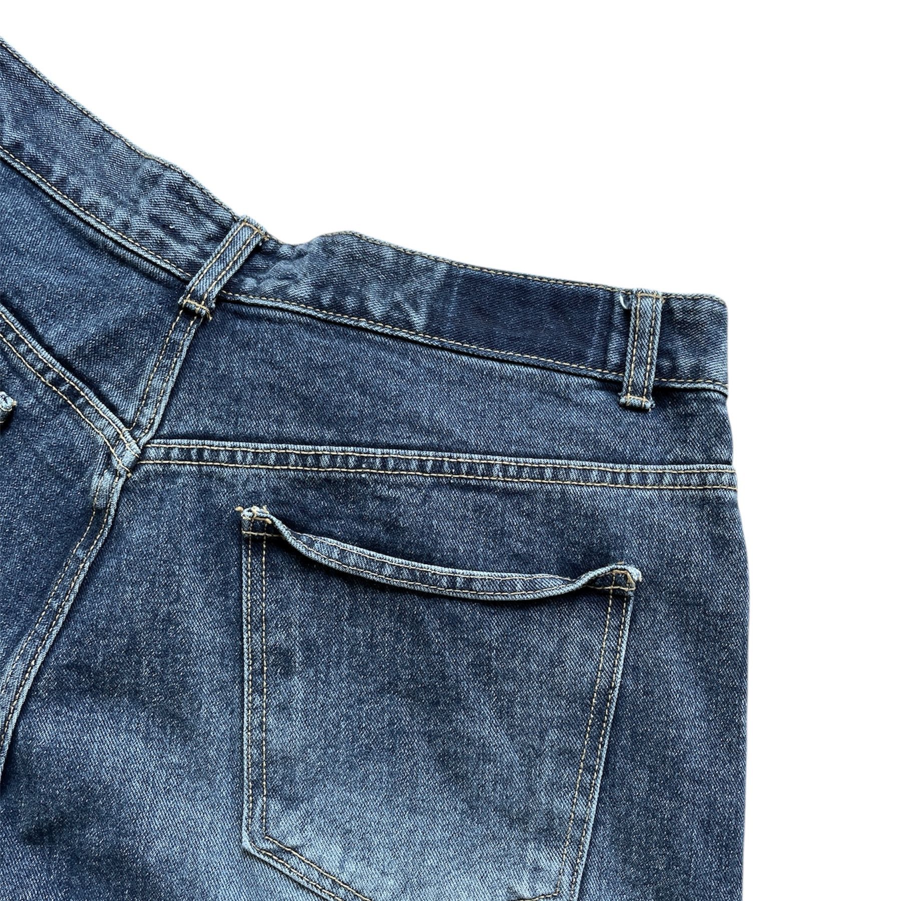 Japanese Brand Baggy skater hiphop washed denim jeans Size US 34 / EU 50 - 4 Thumbnail