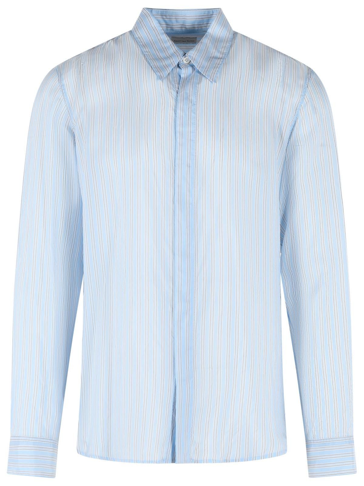 DRIES VAN NOTEN 'Carvies' Light Blue Cupro Shirt