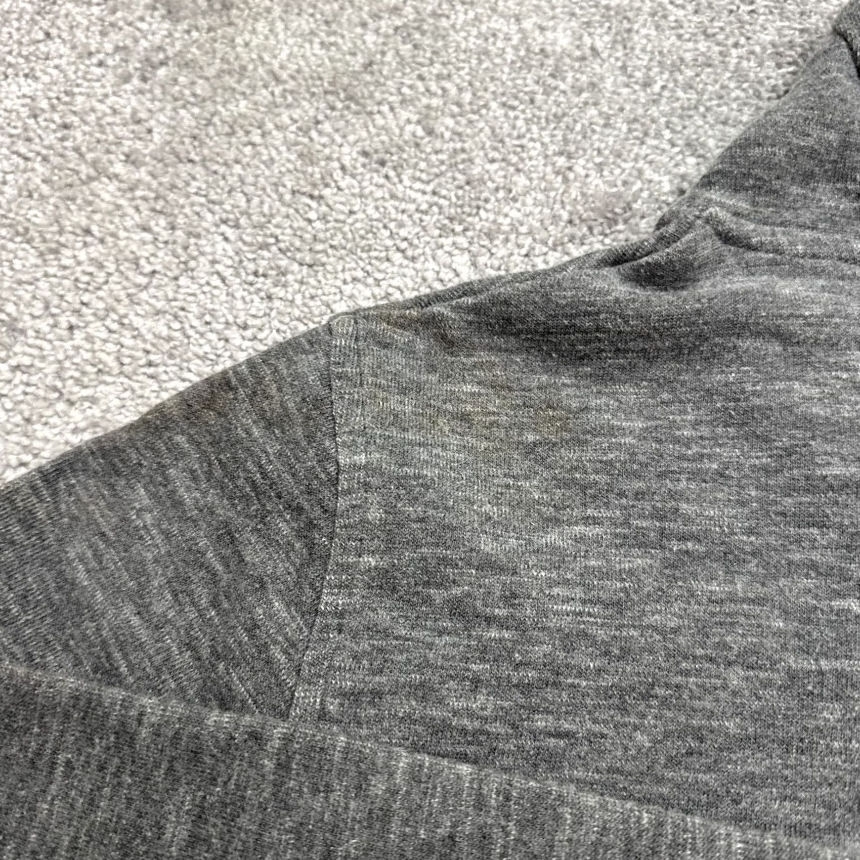 Vintage Linksoul Tempus Fugit Pullover Sweatshirt Mens M Gray Heathered Casual Knit, Regular Fit, All Seasons, Cotton Blend, Logo, Vintage: No Size M / US 6-8 / IT 42-44 - 3 Thumbnail