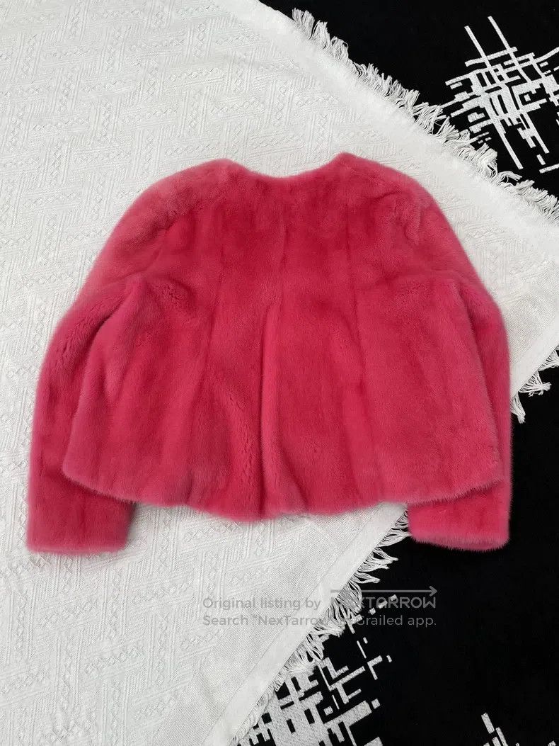 Dior Dior Peach-red mink fur coat Size XS / US 0-2 / IT 36-38 - 2 Thumbnail