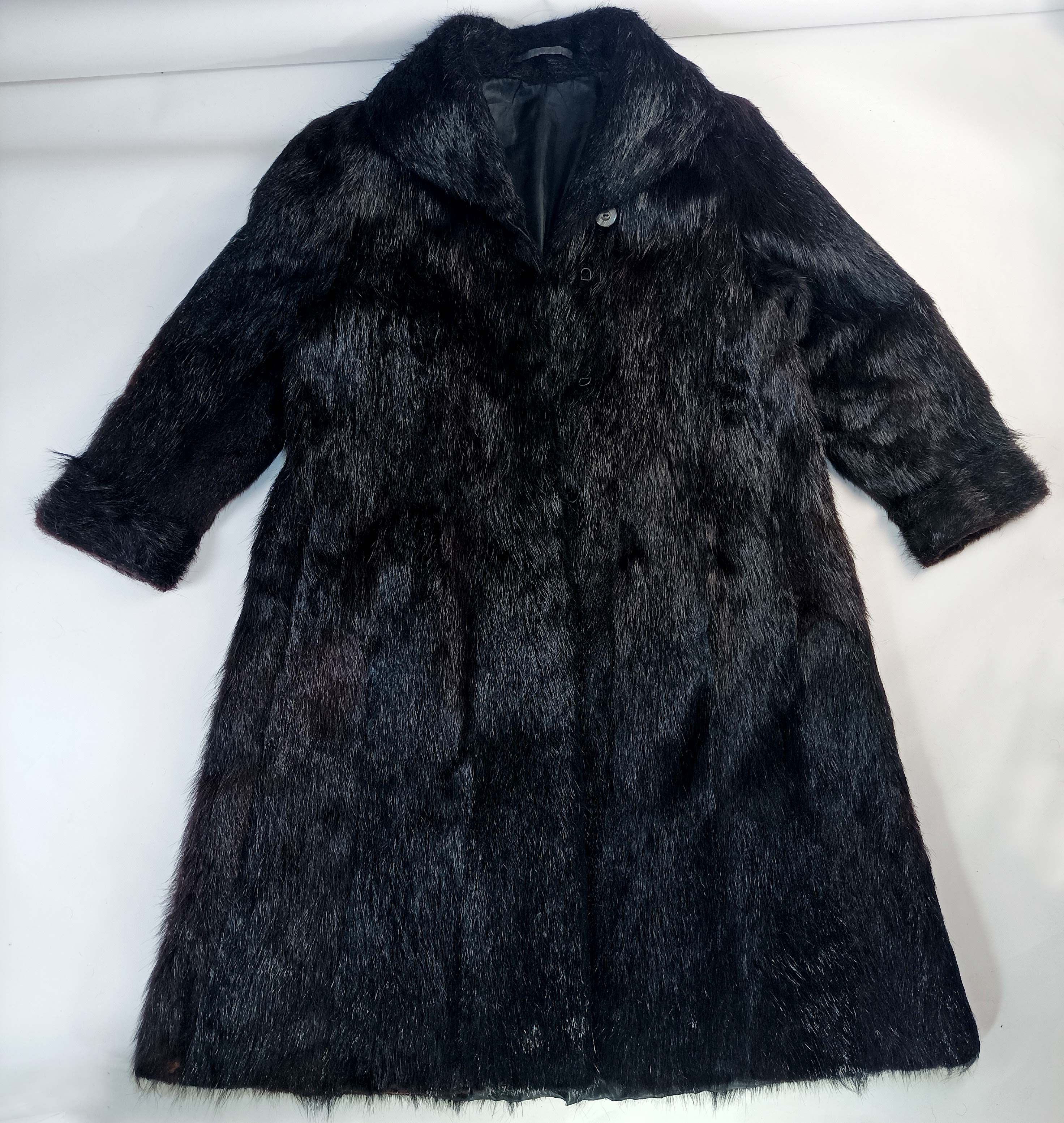 Other Vintage KESKA Genuine Nutria Fur Long Coat - Size XL/XXL Size XL / US 12-14 / IT 48-50 - 1 Thumbnail