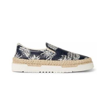 Valentino o1y0525 Leather Espadrilles in Black/White Size US 7 / EU 40 - 1 Thumbnail
