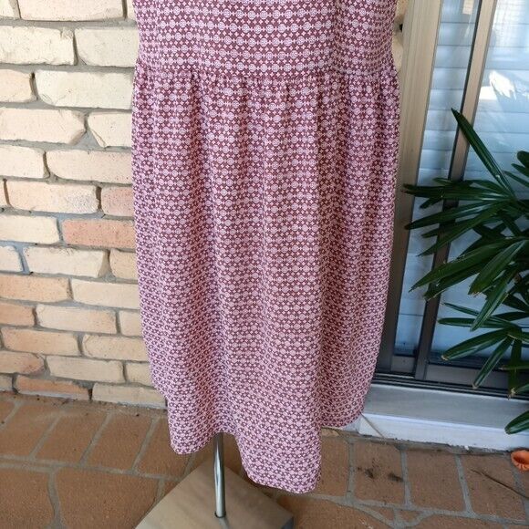 Other Vintage 80s Dress A Line Midi Drop Waist Prairie Cottage Size L / US 10 / IT 46 - 5 Thumbnail