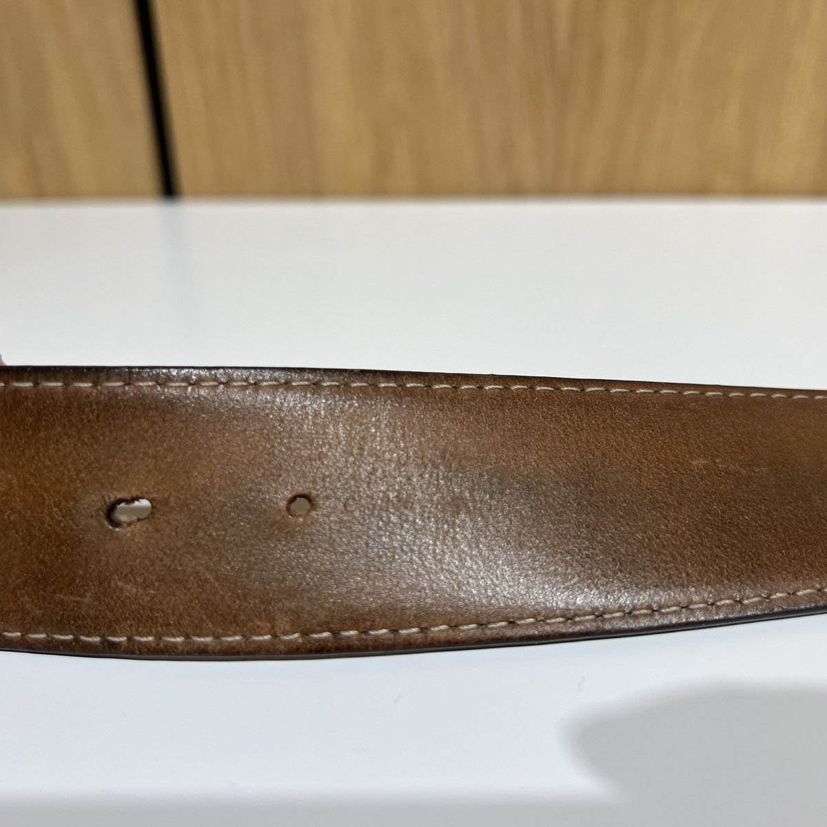 Louis Vuitton 🔹Louis Vuitton Inventeur Metal Buckle Monogram Leather Belt Size 36 - 4 Thumbnail