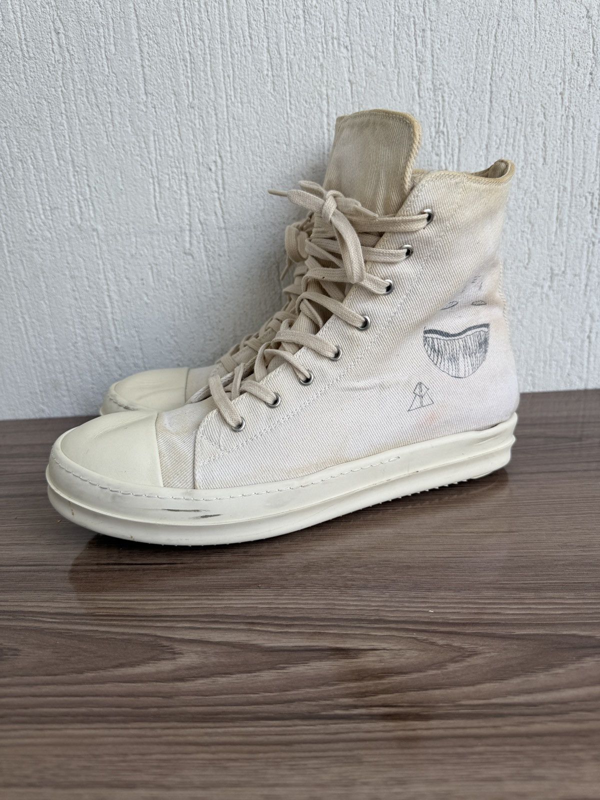 Rick Owens Drkshdw Aw21 toothface sketch drkshdw Ramones Size US 9.5 / EU 42-43 - 4 Thumbnail