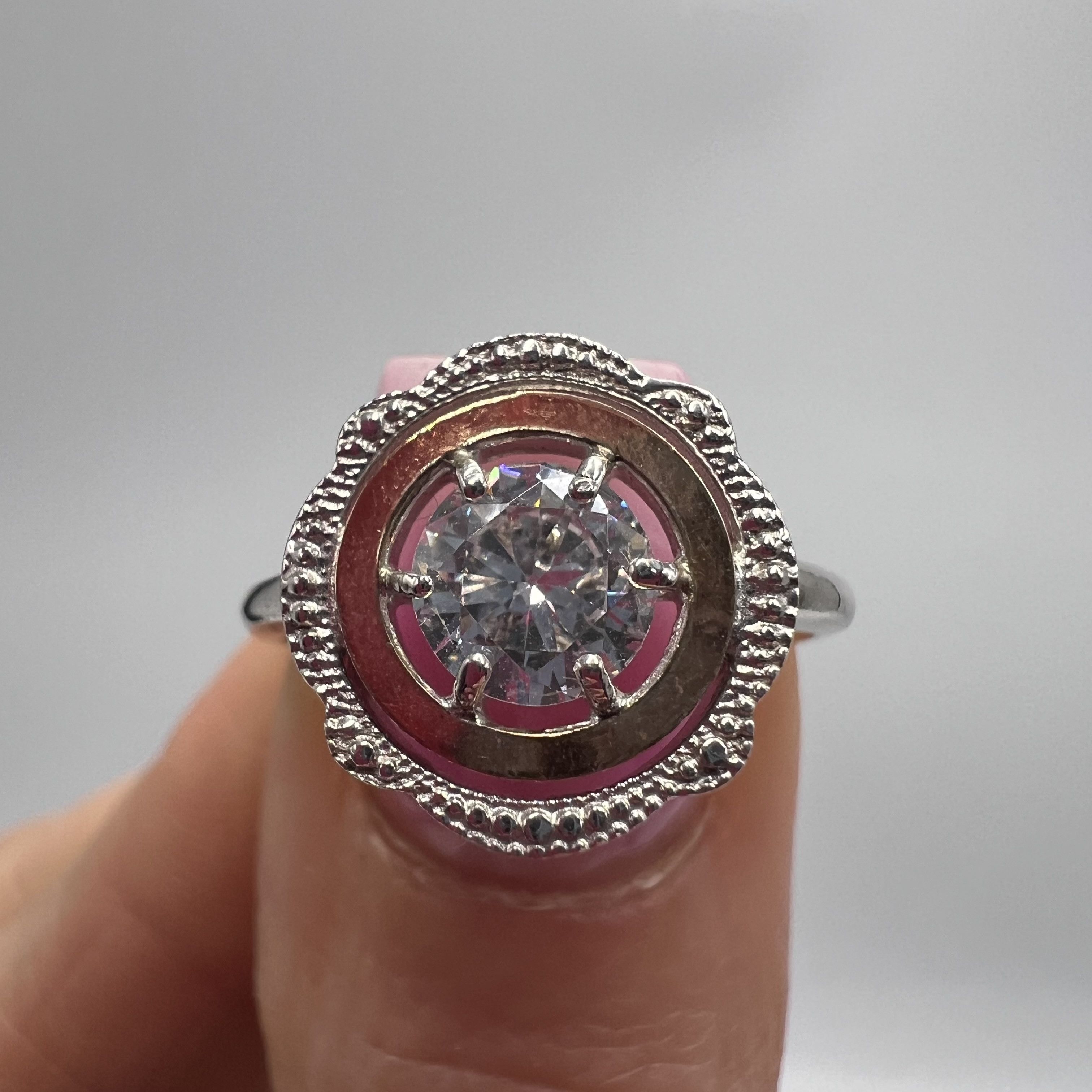 Vintage Vintage Ring Gilt Sterling Silver Jewelry Women's Size 7U Size ONE SIZE - 4 Thumbnail