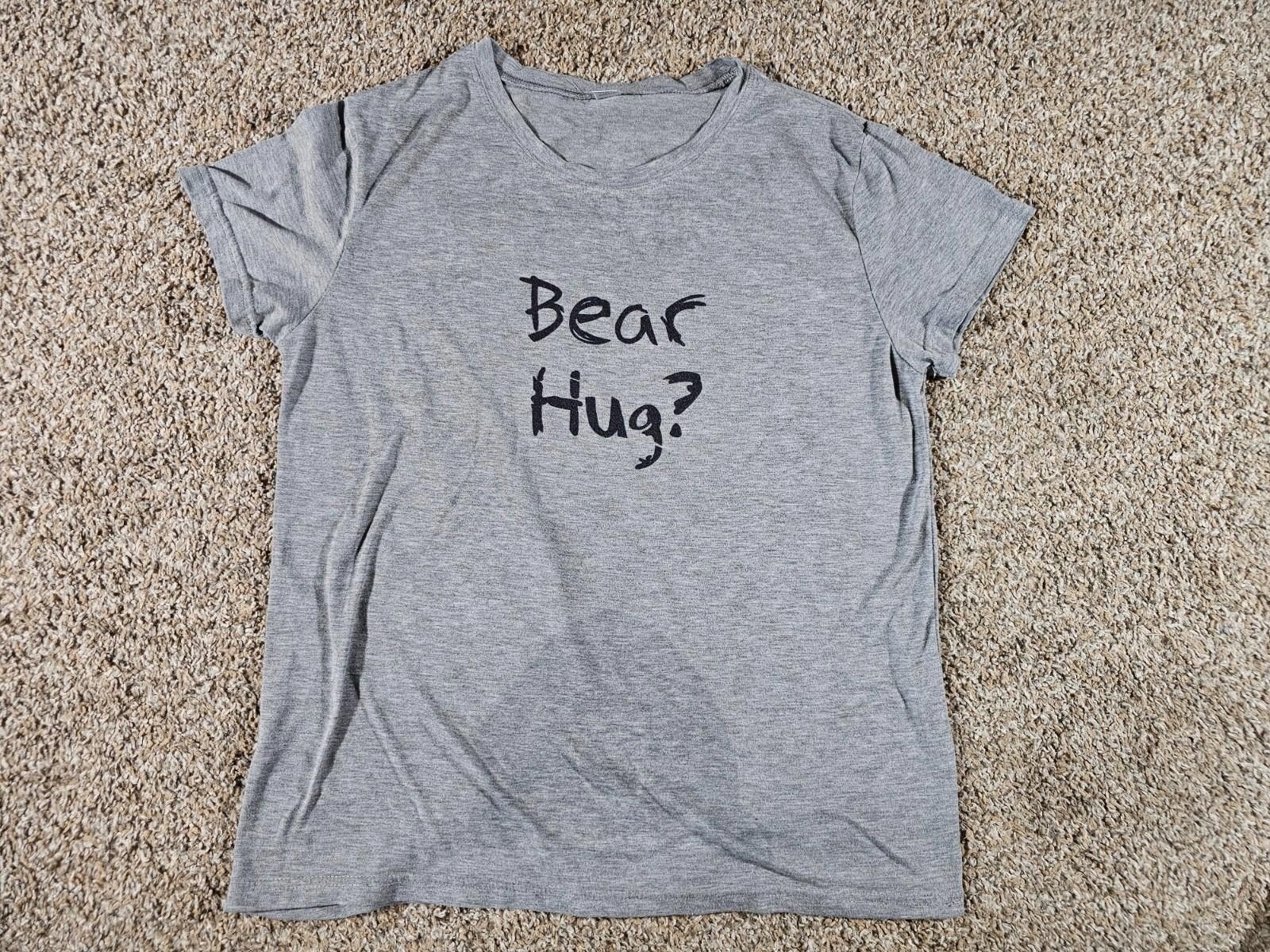 The Unbranded Brand Bear Hug? Flip Up Mask Tshirt Gray Size US S / EU 44-46 / 1 - 1 Thumbnail