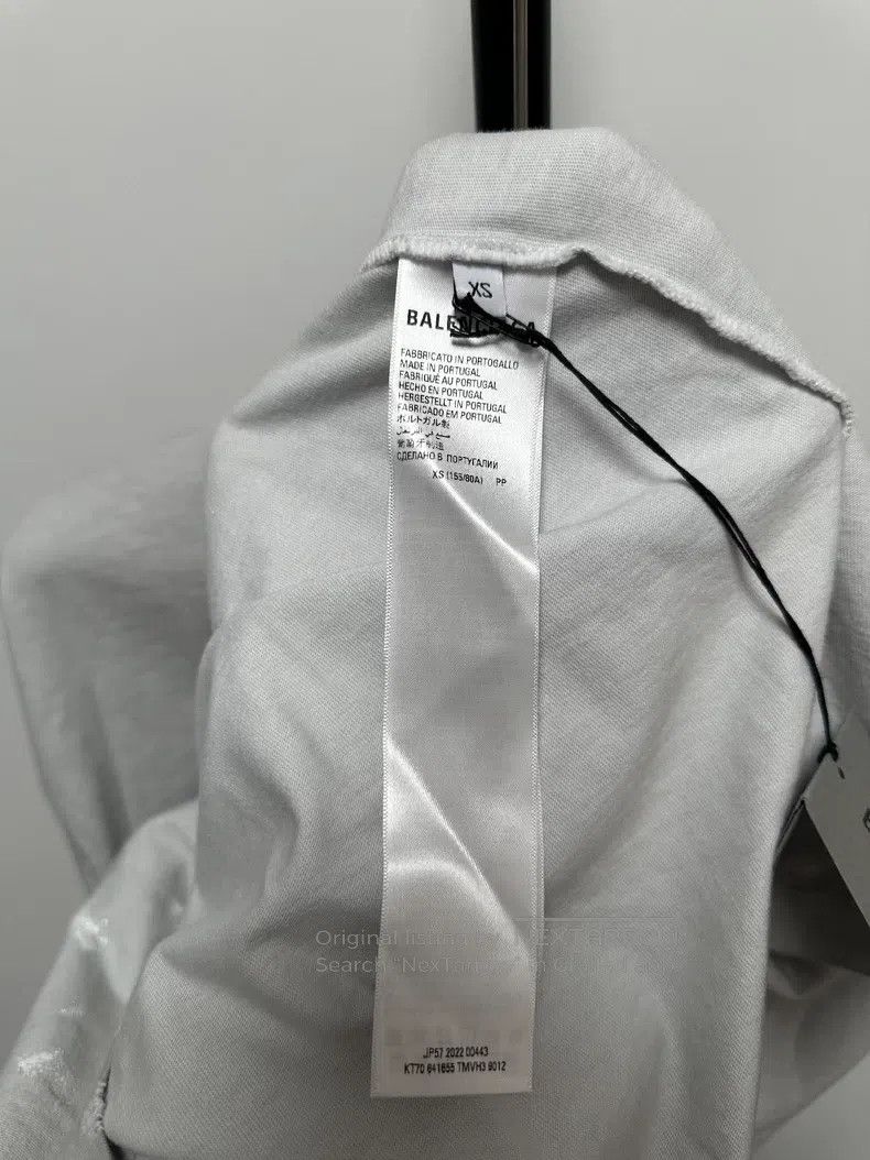 Balenciaga Balenciaga Grey Graffiti Letter Print Short Sleeve Size US XS / EU 42 / 0 - 5 Thumbnail