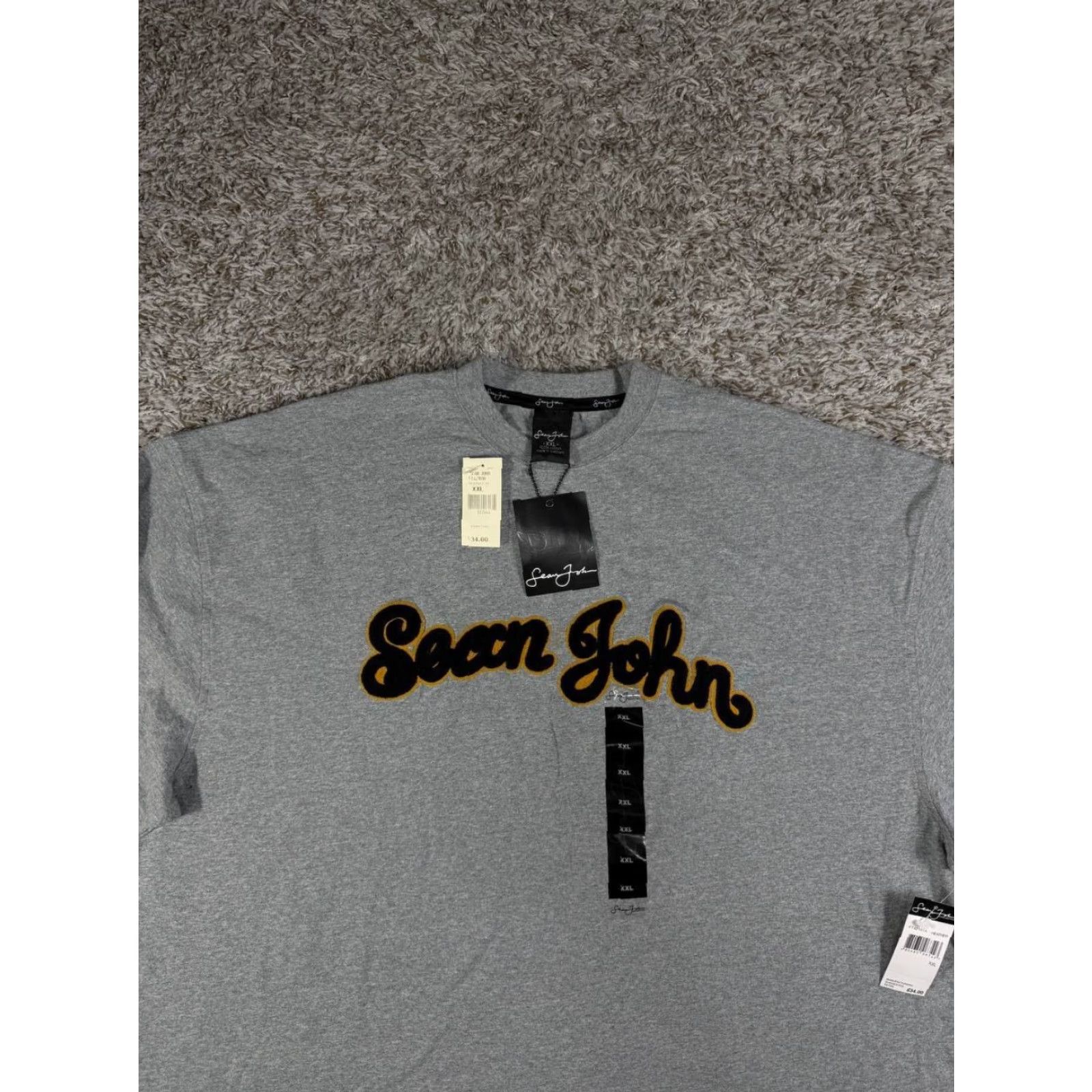 Sean John VINTAGE Sean John T-Shirt Long Sleeve 2XL Gray Embroidered Logo Hip Hop Skate Mens Size US XXL / EU 58 / 5 - 2 Thumbnail