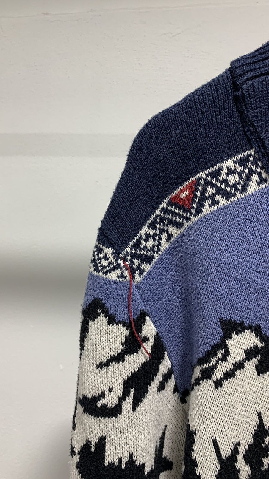 Coogi Acne Studios Inspired Heavy Knit Cardigan Sweater Size US L / EU 52-54 / 3 - 3 Thumbnail