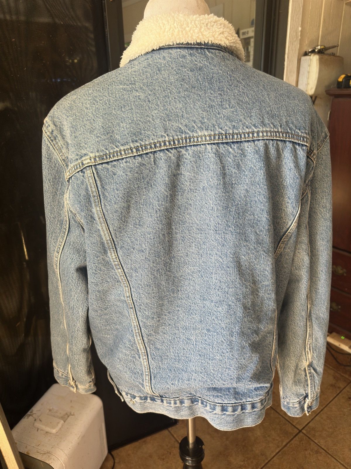 Levi's Levi's Sherpa Lined Denim Jacket Women's XL Snap Button Size XL / US 12-14 / IT 48-50 - 2 Thumbnail