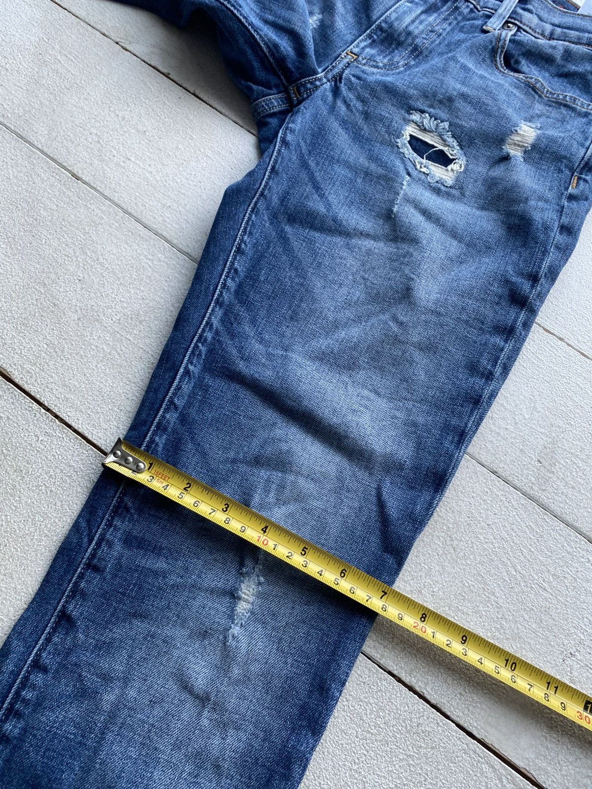 True Religion 00s Y2K True Religion Victoria Skinny Distressed Jeans Italy Size 29" - 20 Thumbnail