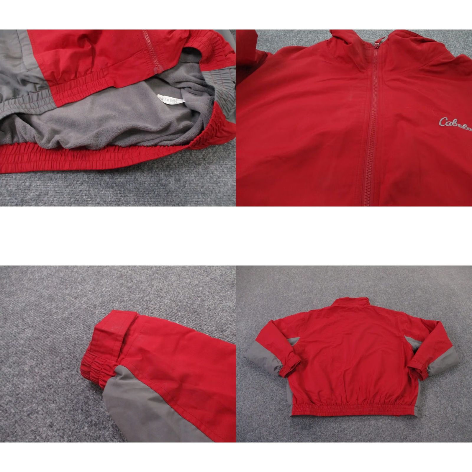 Vintage Cabela's Jacket Mens XL Puffer Fleece Lined Hunting Outdoors Windbreaker Long Zip Red Weathergear Pockets Size US XL / EU 56 / 4 - 8 Thumbnail