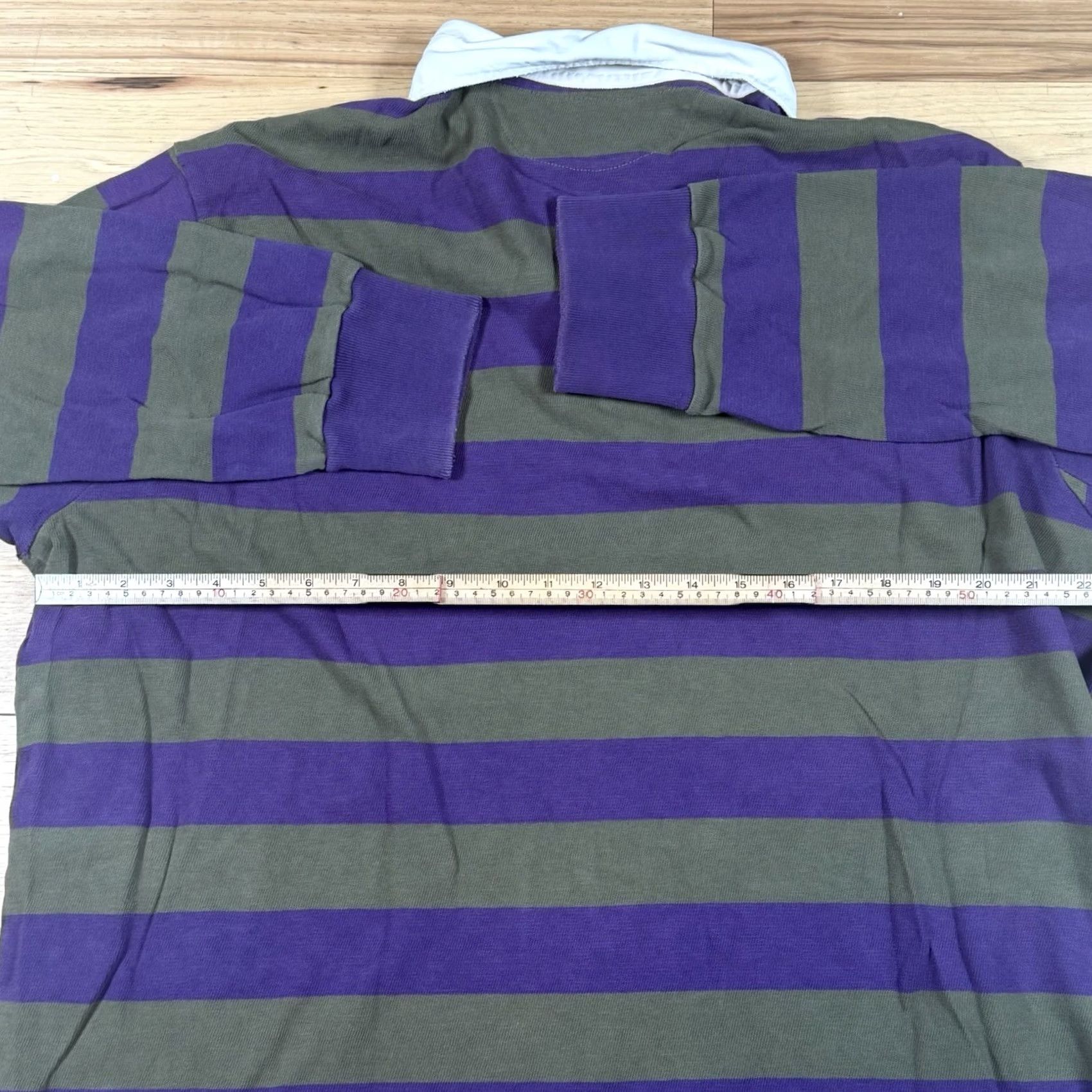 Polo Ralph Lauren Polo Ralph Lauren Rugby Shirt Mens 2XL Long Sleeve Blue Striped Polo USA Cotton Rugby Shirt Mens 2XL Size US XXL / EU 58 / 5 - 5 Thumbnail
