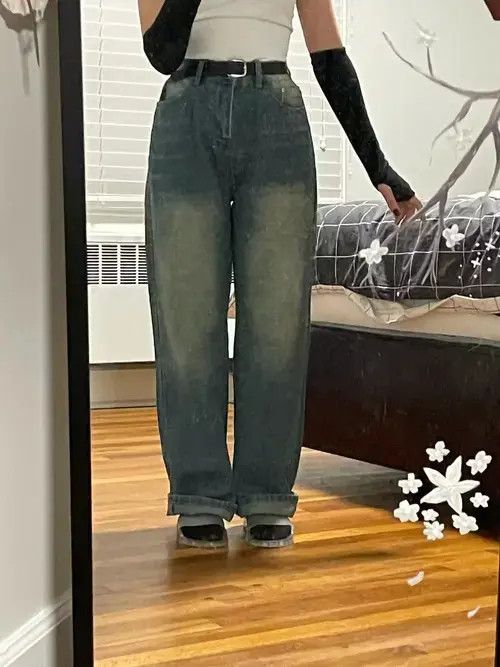 Other Streetwear Loose Denim Trousers Size 25" / US 0 / IT 36 - 2 Thumbnail