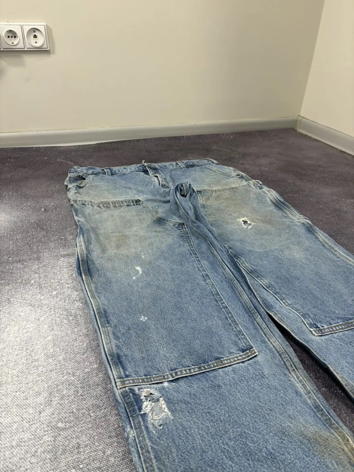 Carhartt × Vintage Vintage Carhartt Double Knee Denim Faded Hype Baggy Jeans Size US 38 / EU 54 - 3 Thumbnail