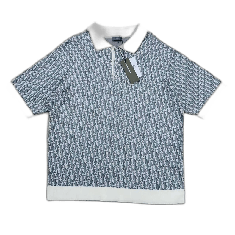 Dior Dior SS24 Printed Knit Short Sleeve Polo Size US XL / EU 56 / 4 - 1 Thumbnail