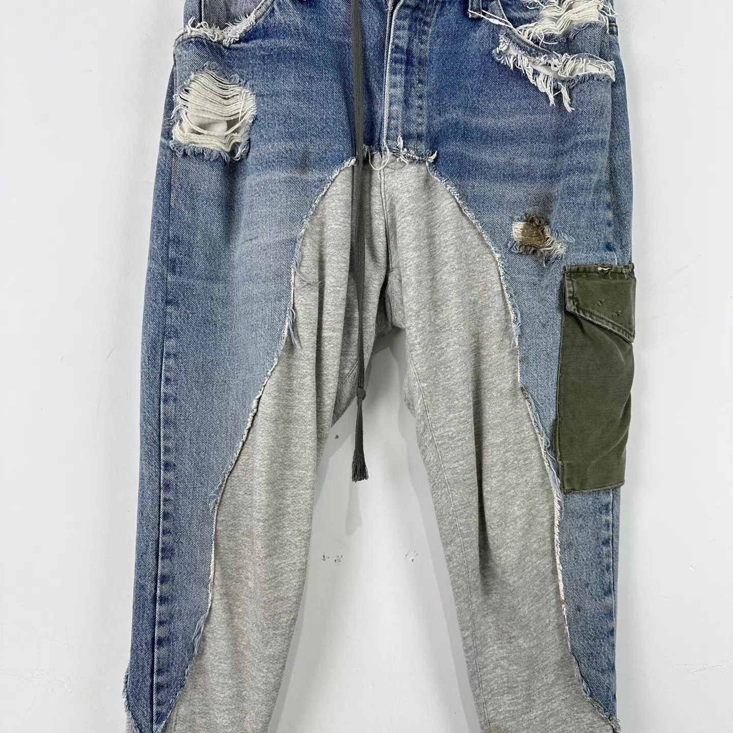 Other Green Lauren vintage distressed paneled jeans 1 Size US 30 / EU 46 - 4 Thumbnail