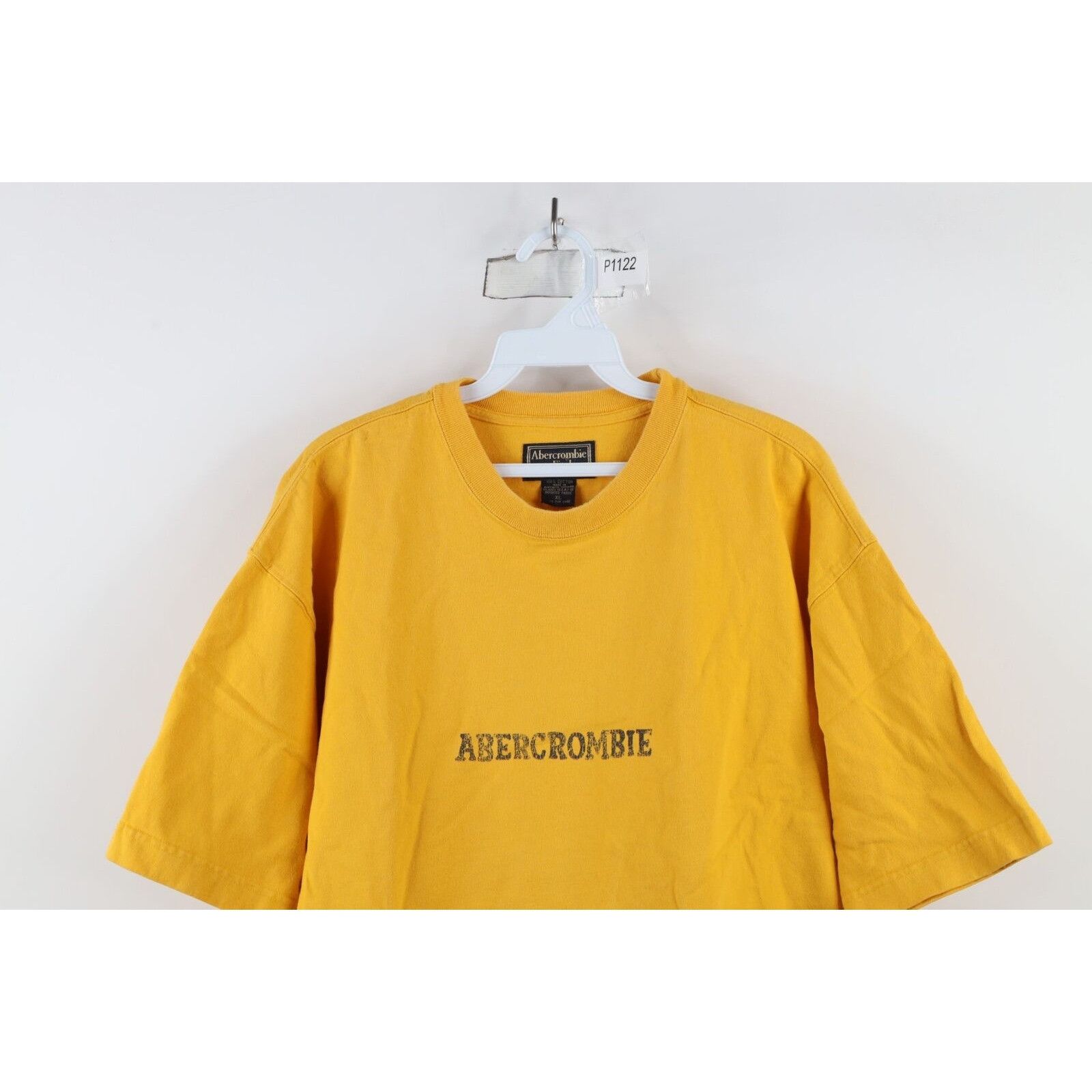 Abercrombie & Fitch × Vintage Vintage 90s Abercrombie & Fitch Distressed Spell Out T-Shirt Size US XL / EU 56 / 4 - 2 Thumbnail