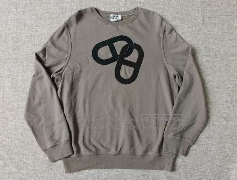 Hermes Hermes Sweatshirt with pig nose leather pattern Size US XL / EU 56 / 4 - 1 Thumbnail