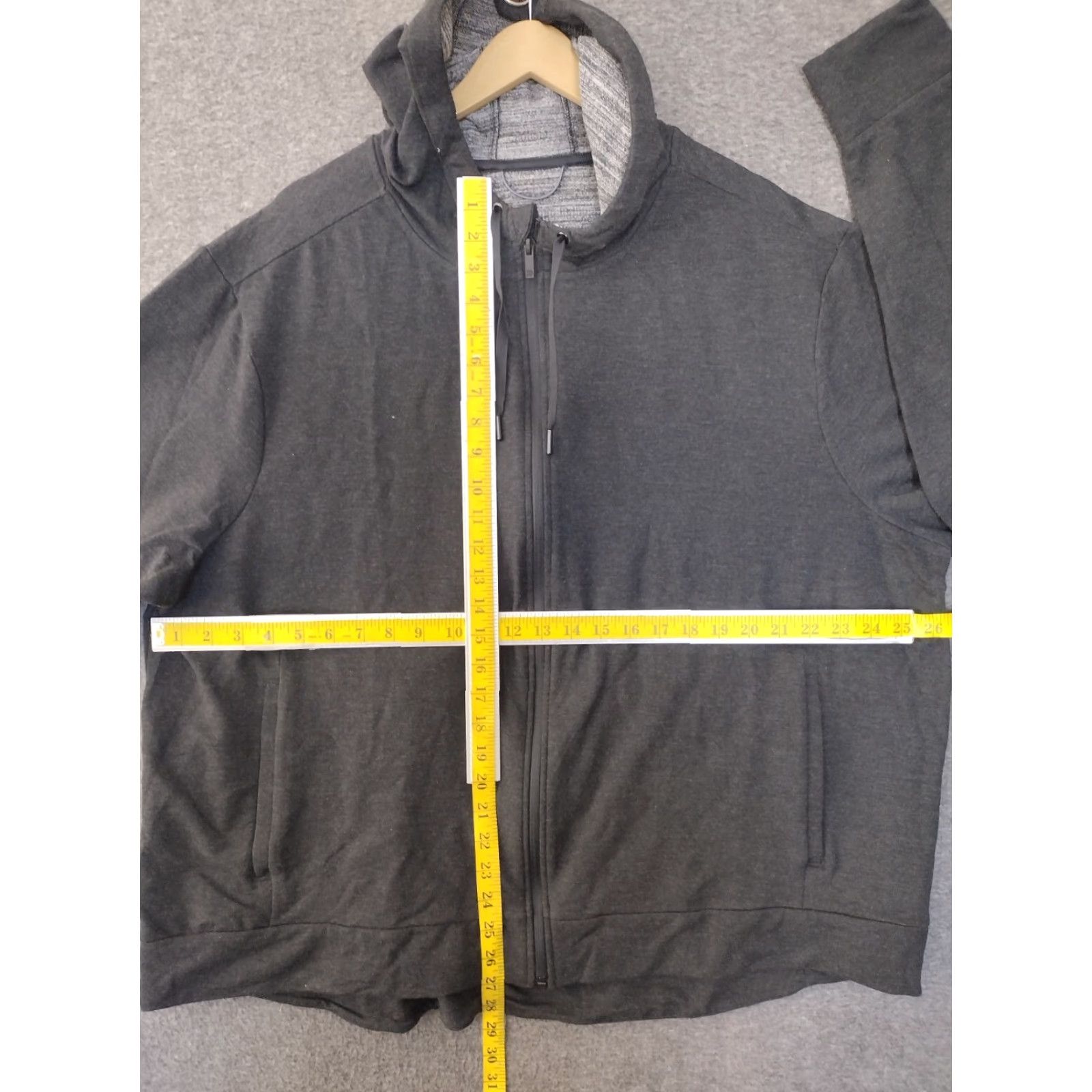 Vintage All In Motion Women's Zip-Front Jacket Soft Gym Hoodie 3XL Gray Sports Jacket Womens Size XXL / US 16-18 / IT 52-54 - 4 Thumbnail