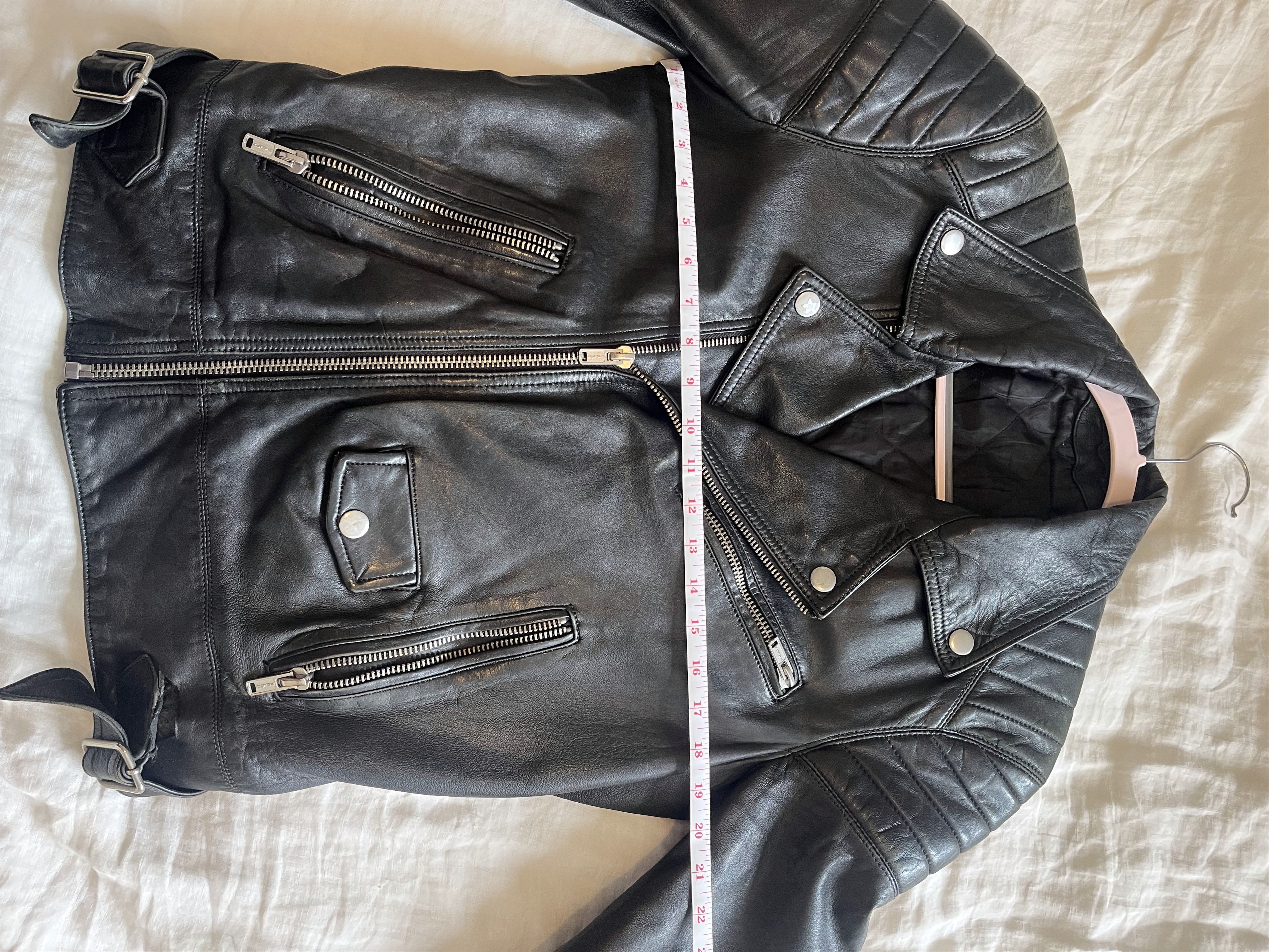 Blk Dnm Leather Moto Jacket Size US M / EU 48-50 / 2 - 6 Thumbnail