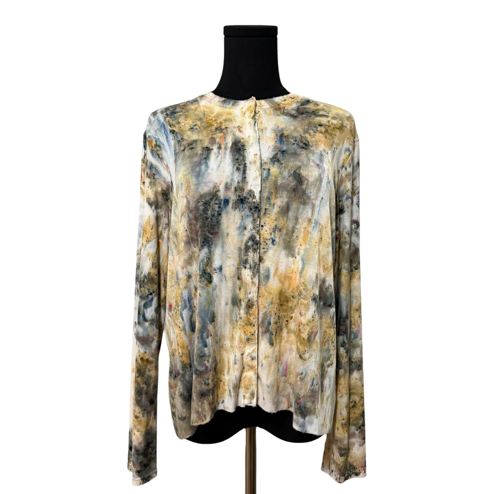 Other Heyne Bogut Top Ribbed Snap Close Hand Dyed Multicolor Small Size S / US 4 / IT 40 - 1 Thumbnail