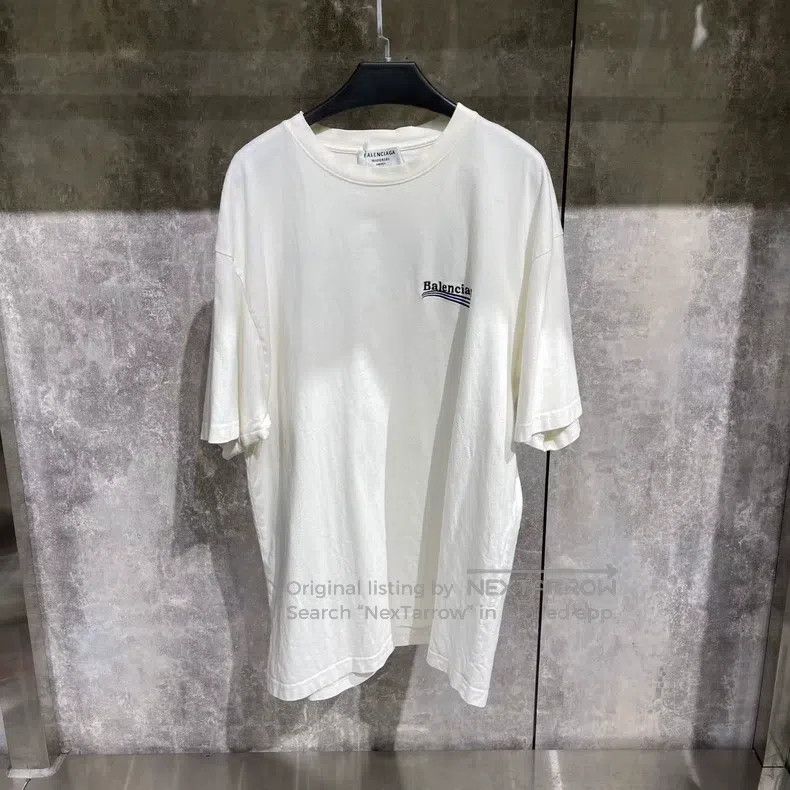 Balenciaga Balenciaga Black and Blue Coke Embroidered Short Sleeve Size US M / EU 48-50 / 2 - 1 Thumbnail